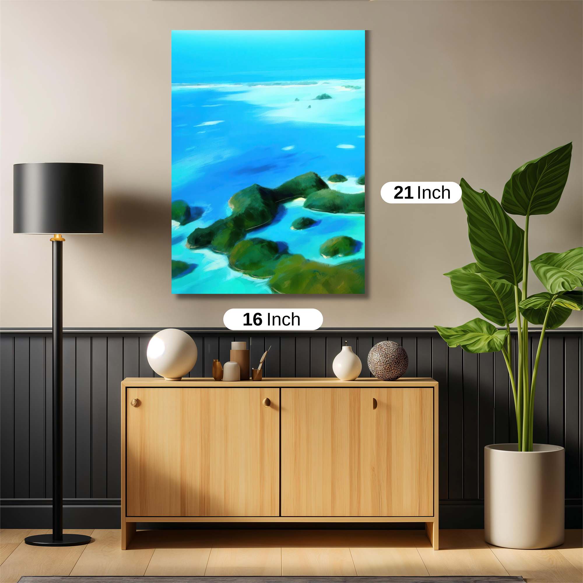 Island Serenity Safe Wall Magnetic / M