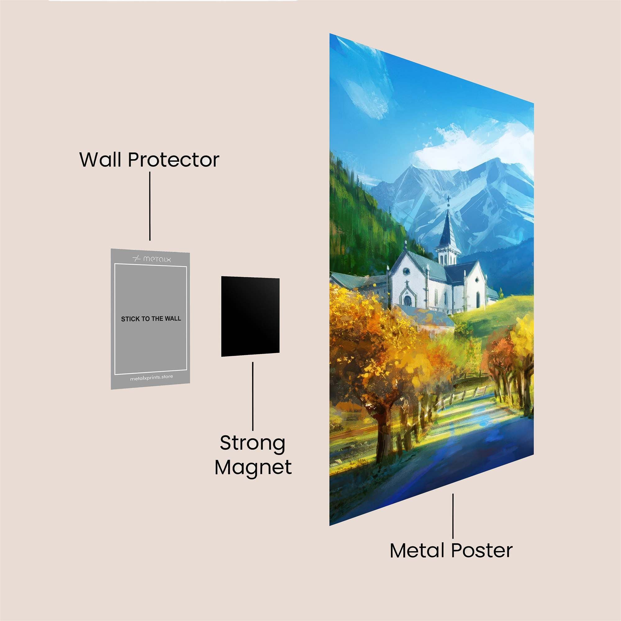 Church Serenity Safe Wall Magnetic / M