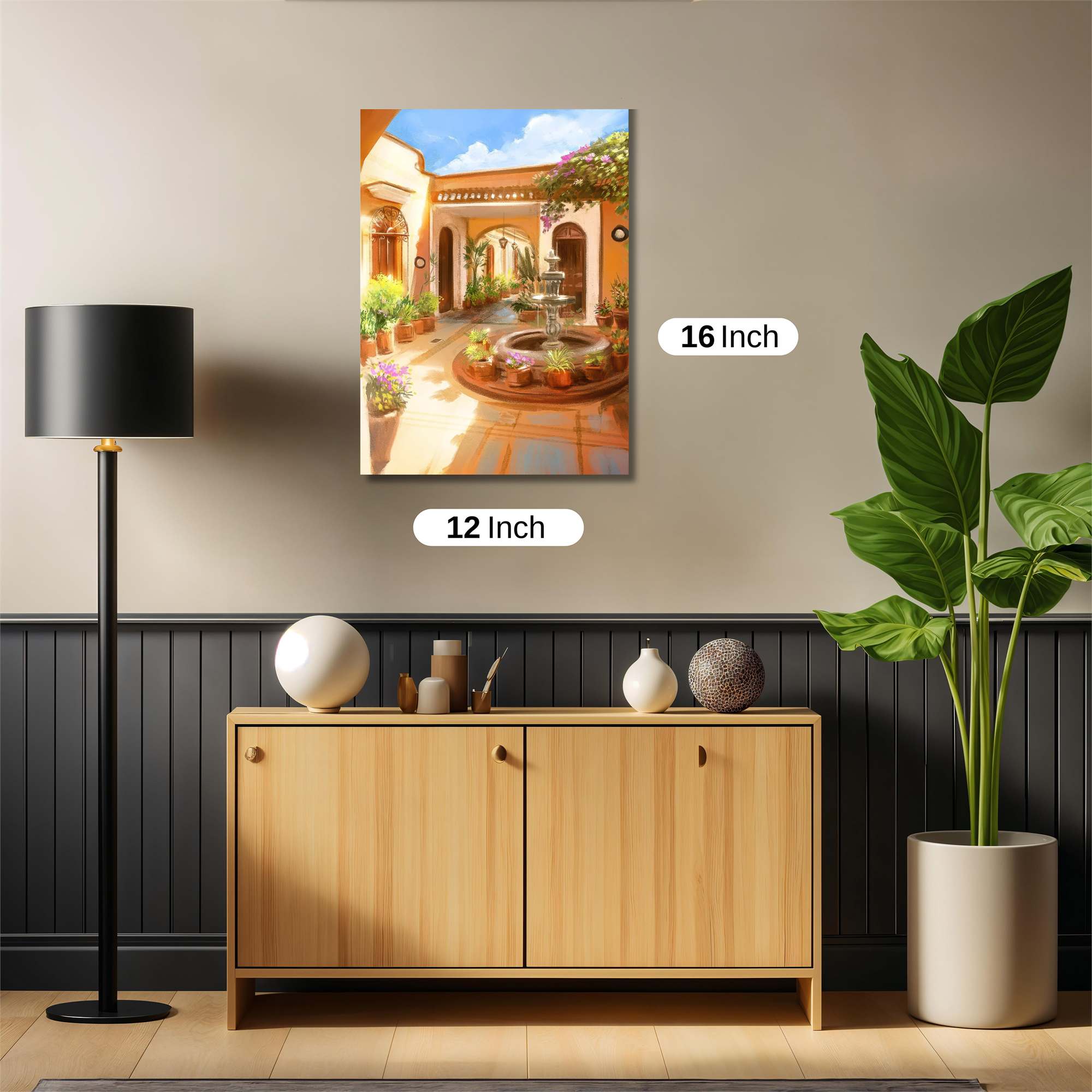 Courtyard Serenity Safe Wall Magnetic / M