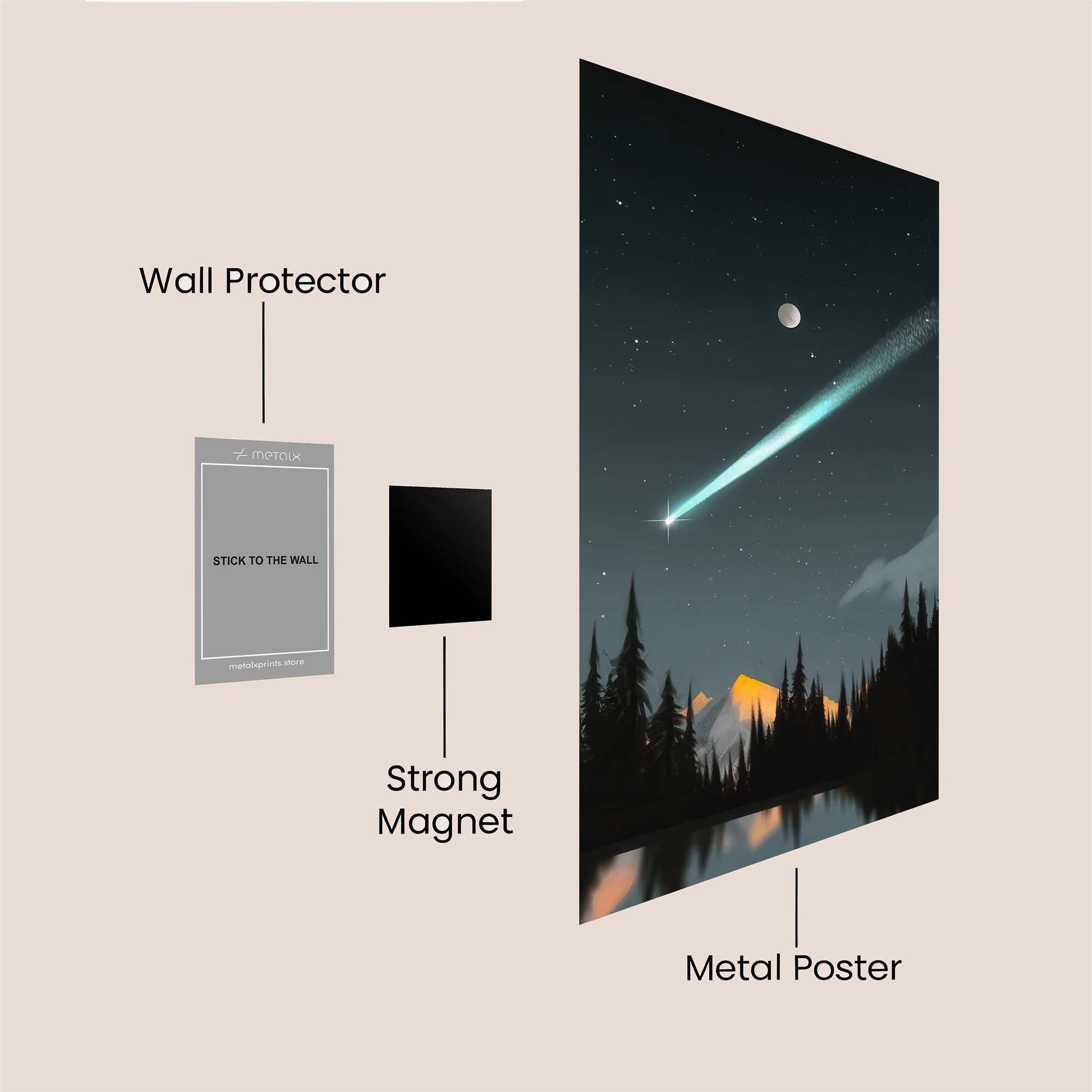 Comet Serenity Safe Wall Magnetic / M