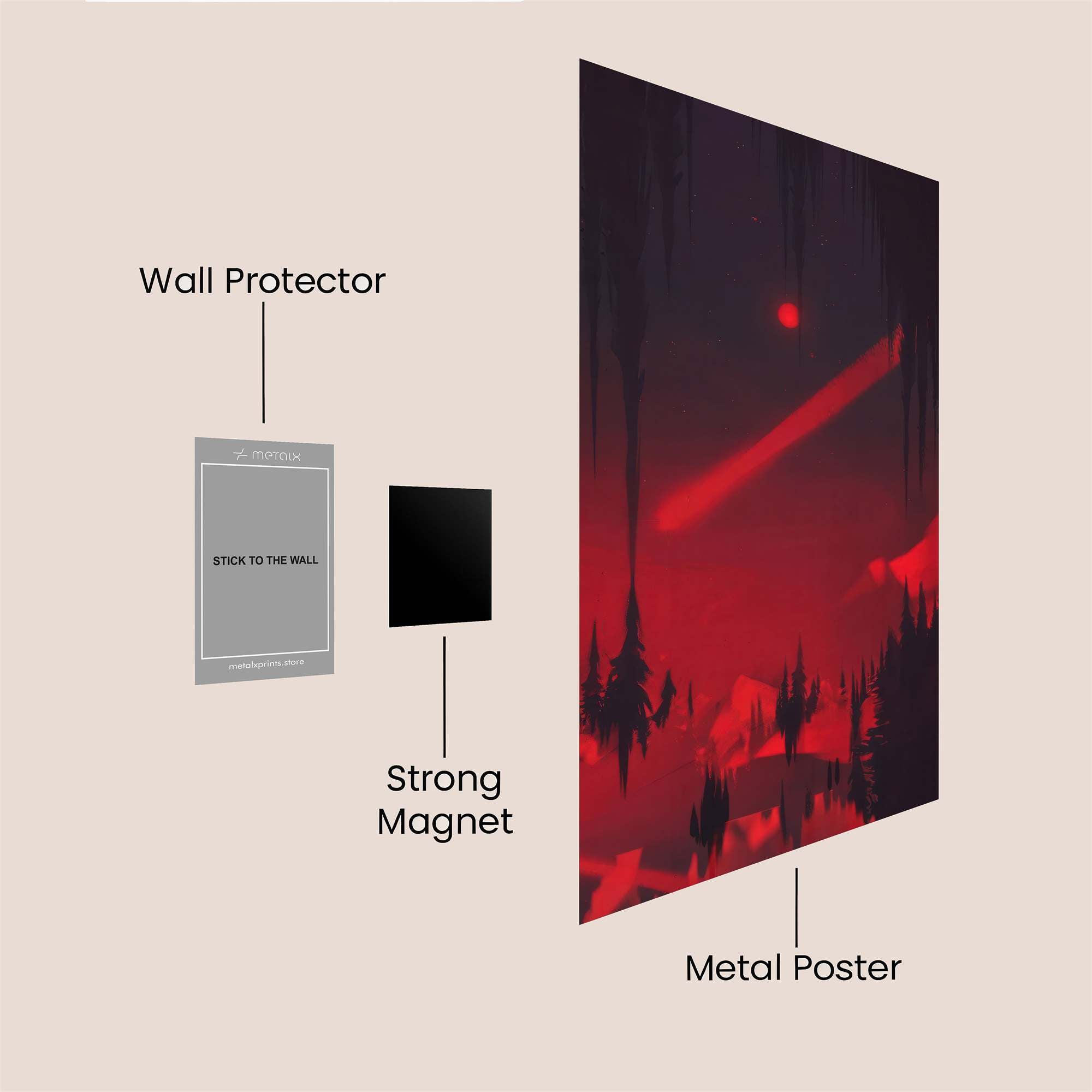 Blood Eclipse Safe Wall Magnetic / M