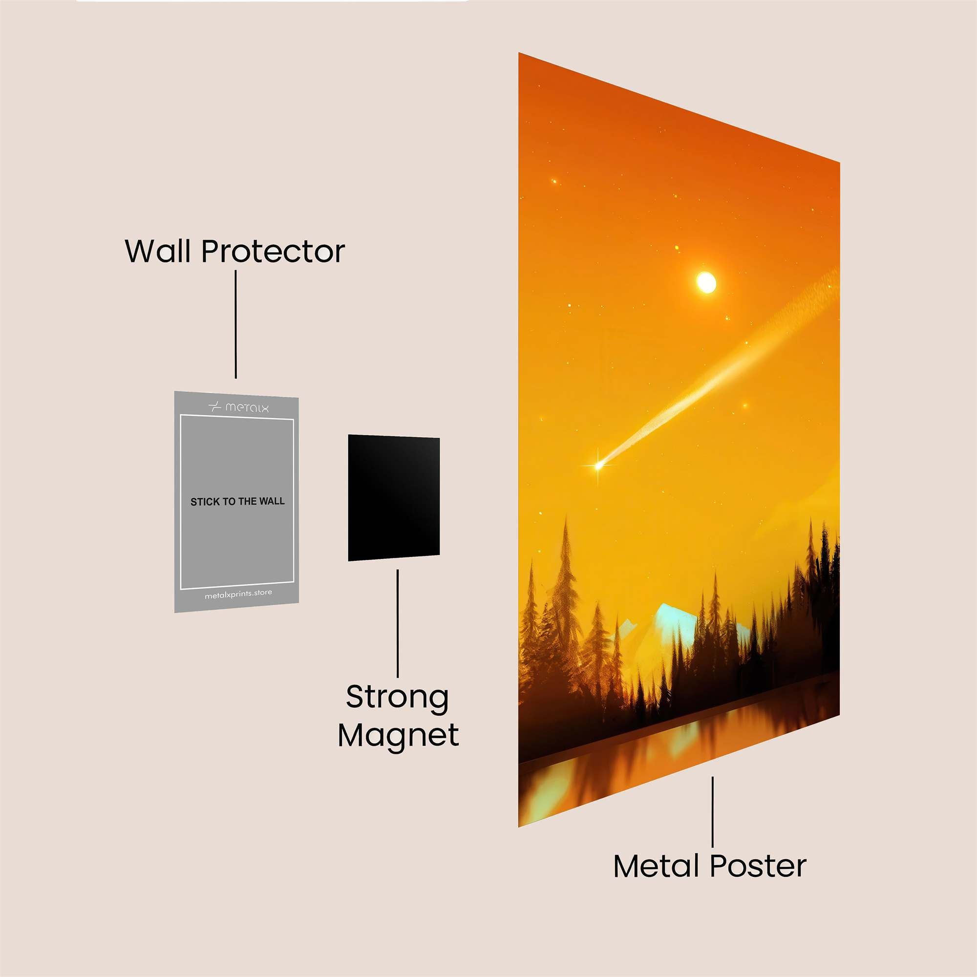 Comet Serenity Safe Wall Magnetic / M