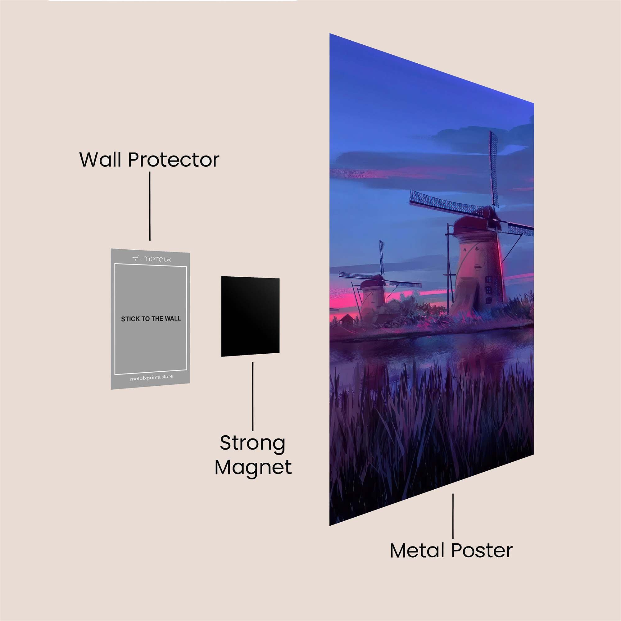 Windmill Serenity Safe Wall Magnetic / M