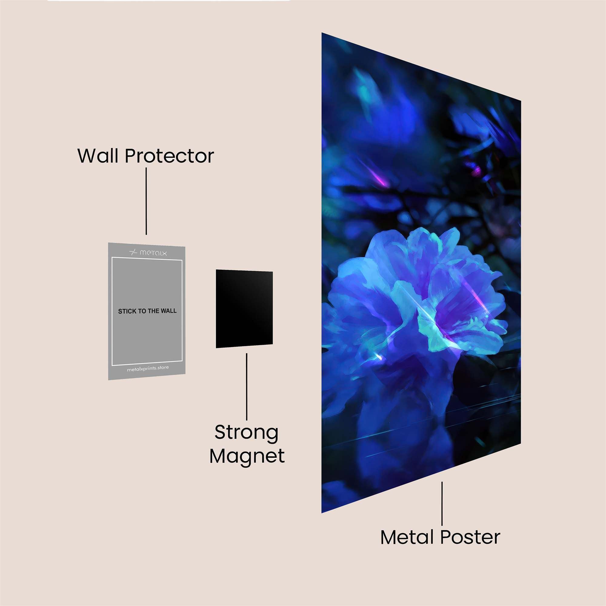 Blue Enigma Safe Wall Magnetic / M