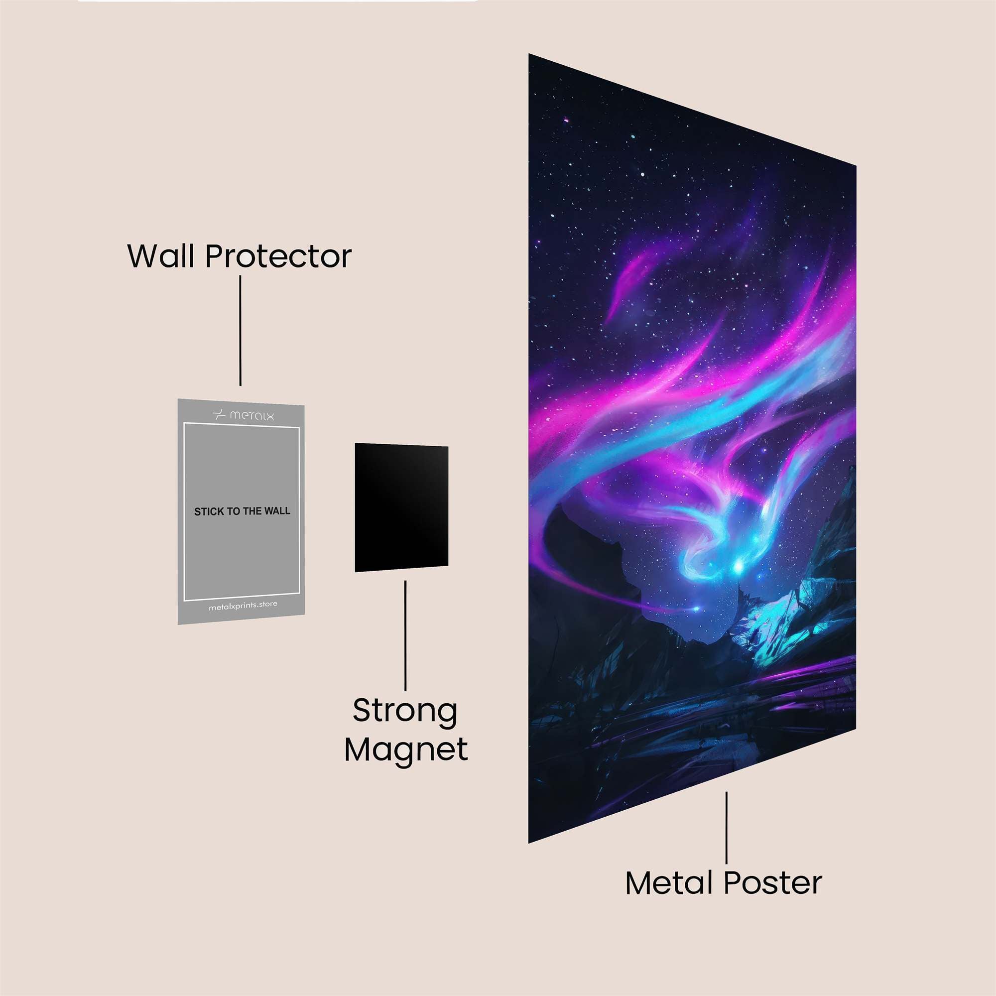 Aurora Dream Safe Wall Magnetic / M