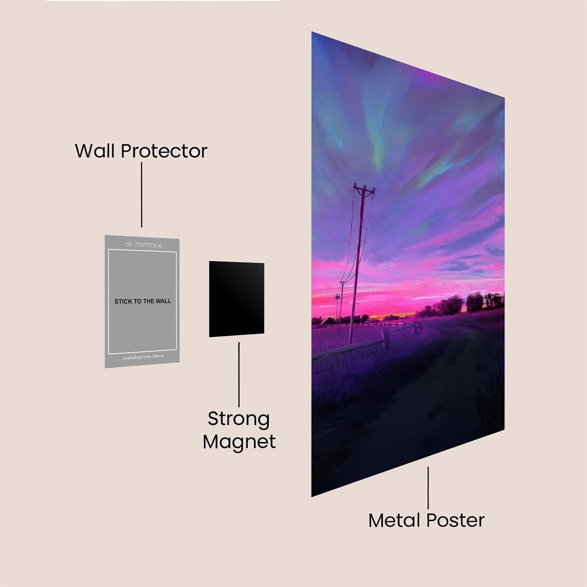 Aurora Dream Safe Wall Magnetic / M