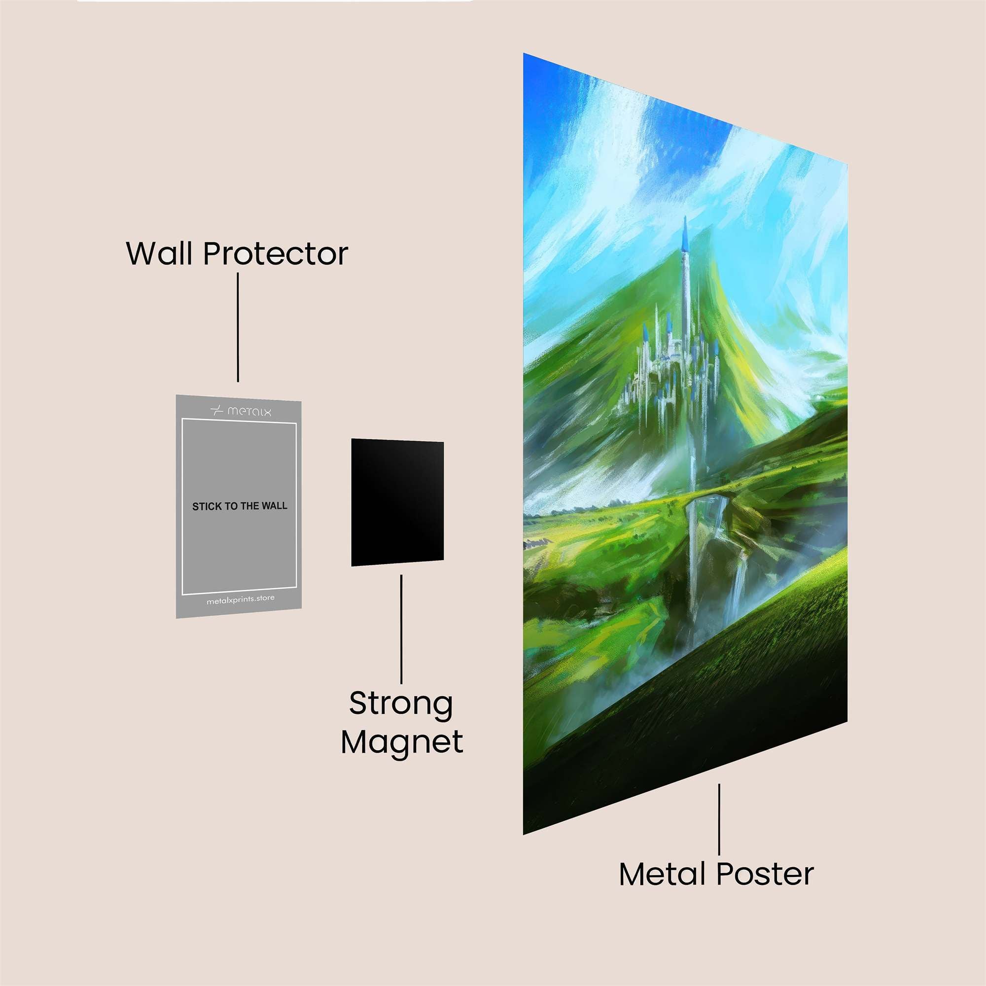 Castle Serenity Safe Wall Magnetic / M