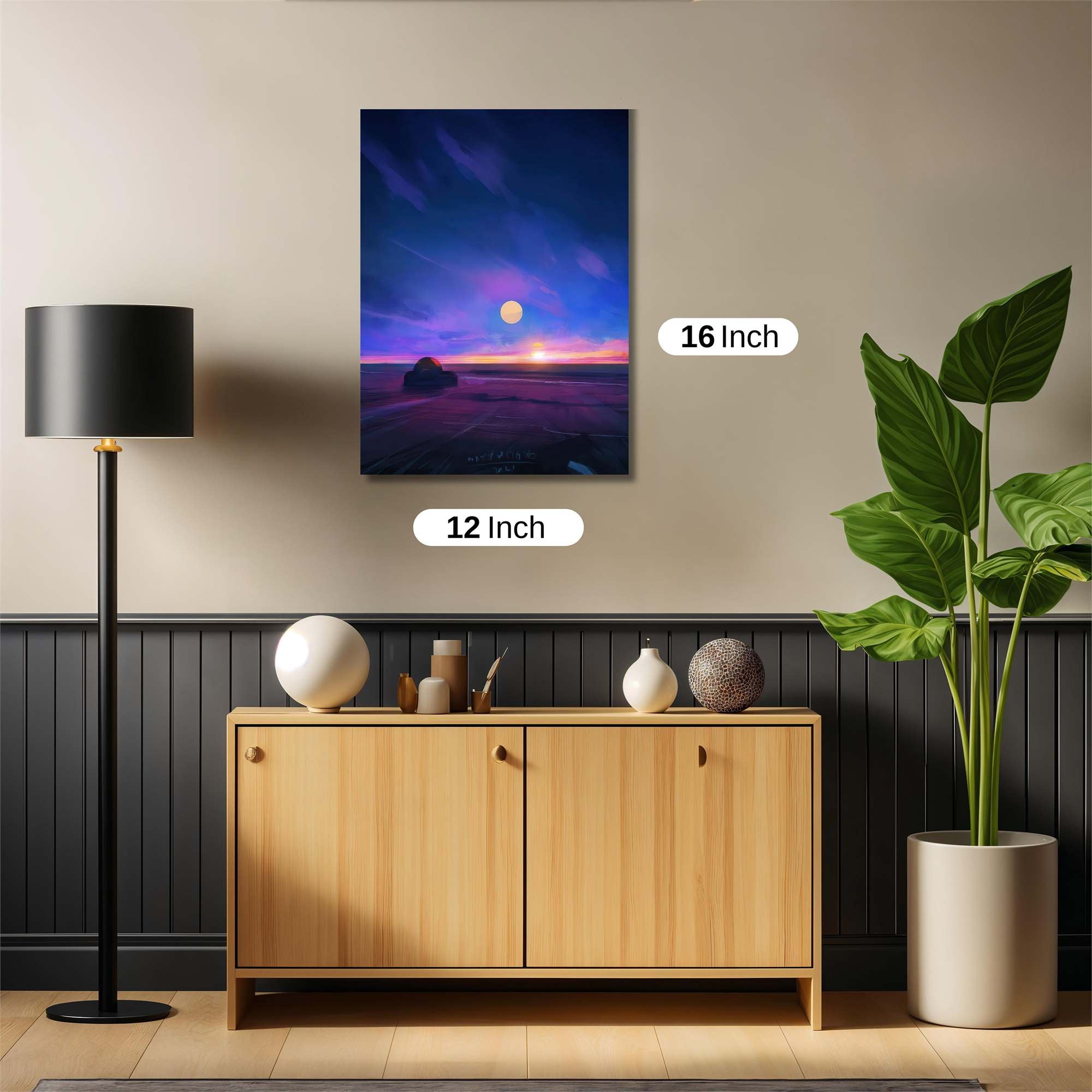 Moonlit Solitude Safe Wall Magnetic / M