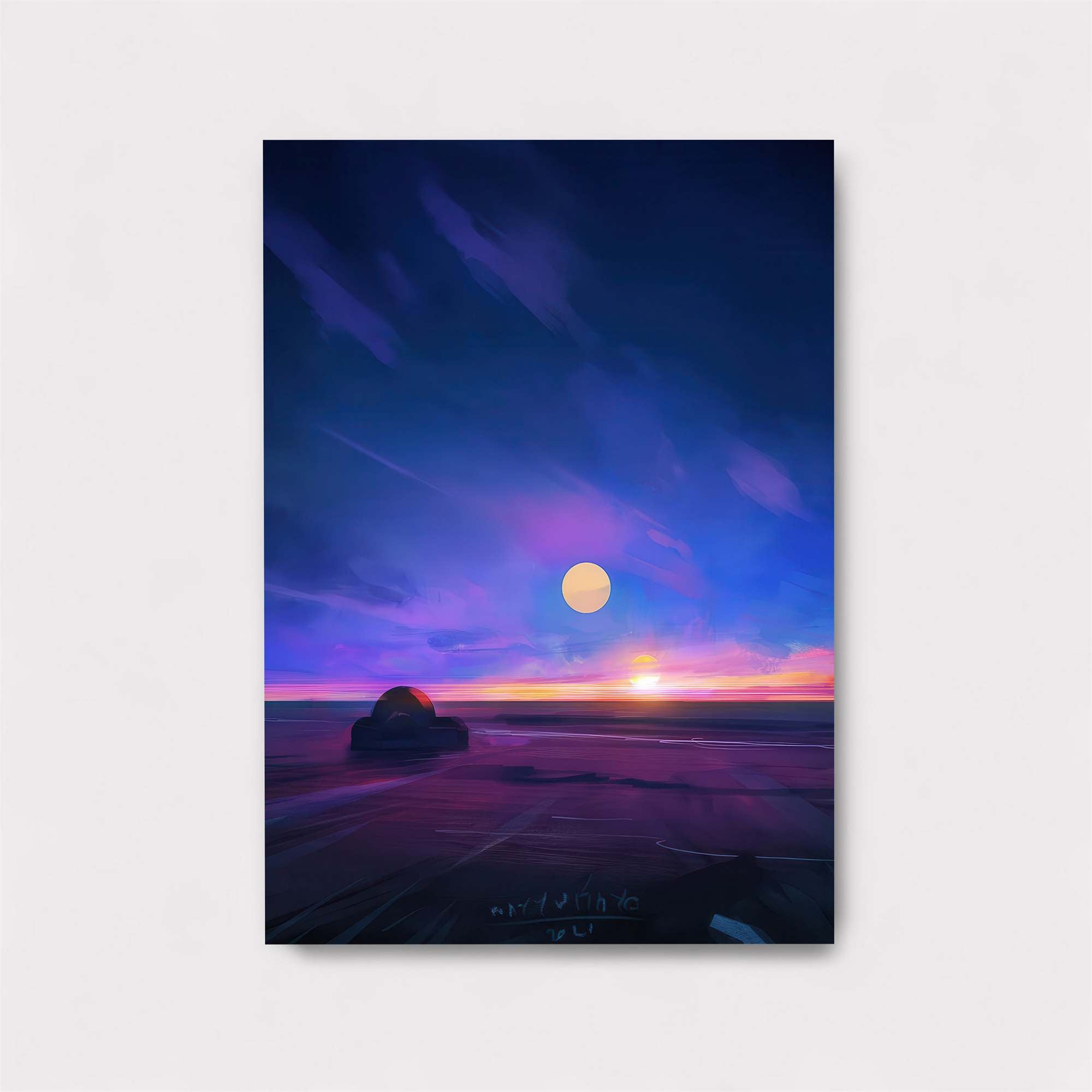Moonlit Solitude Safe Wall Magnetic / M