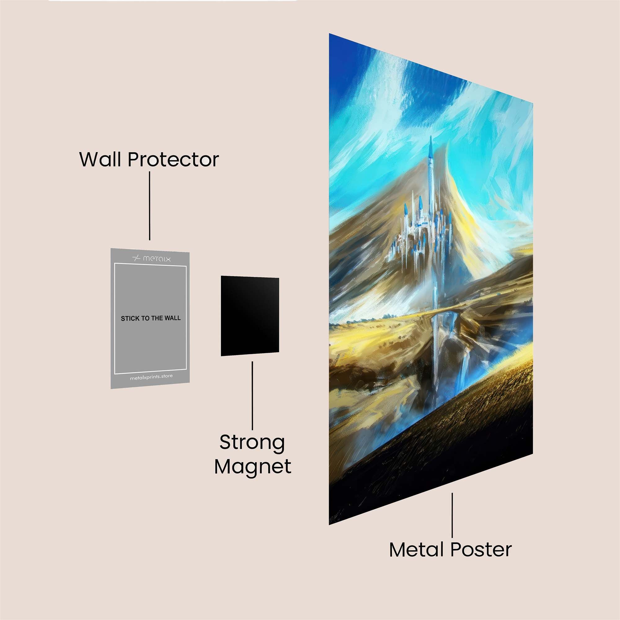 SkyCastle Serenity Safe Wall Magnetic / M