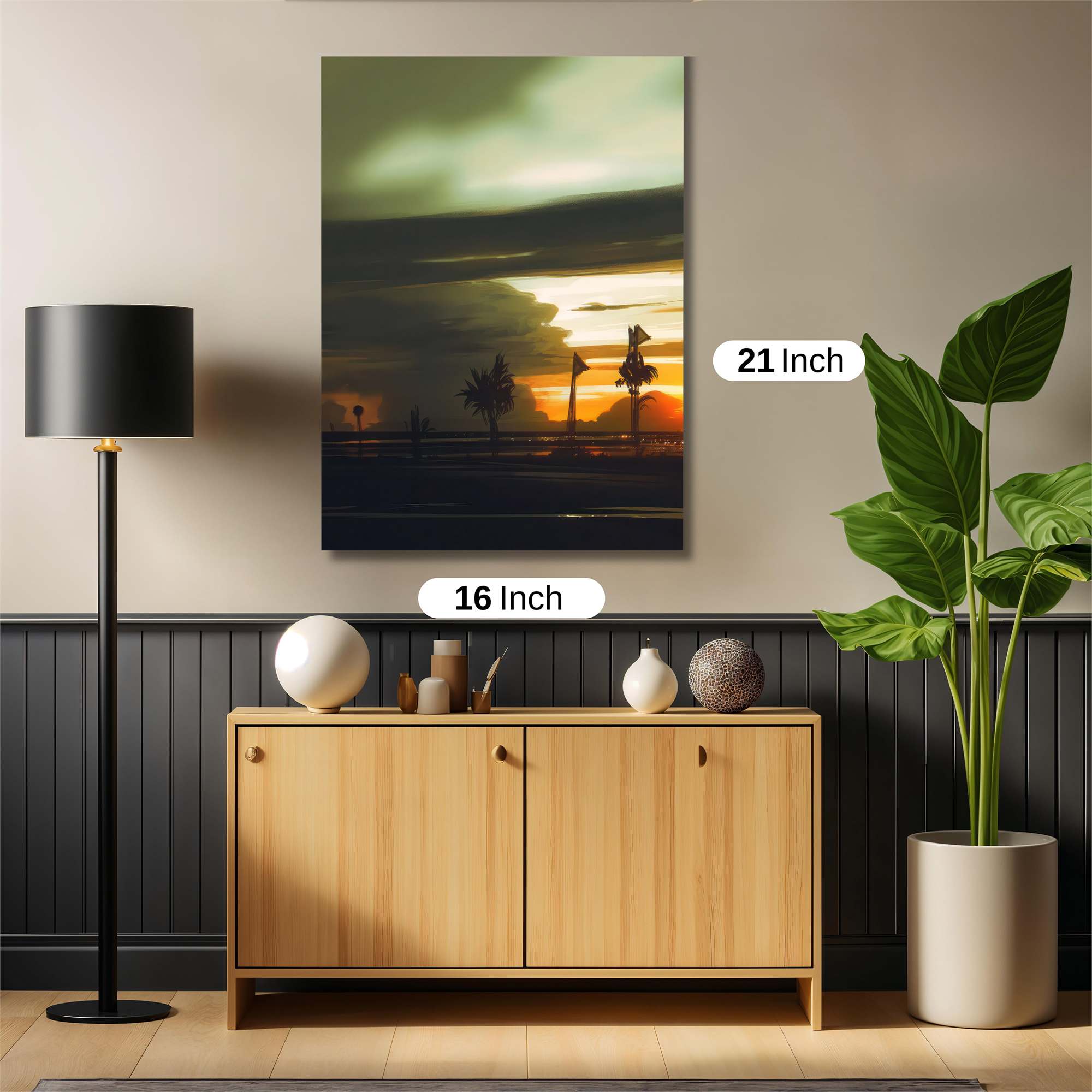 Sunset Serenity Safe Wall Magnetic / M