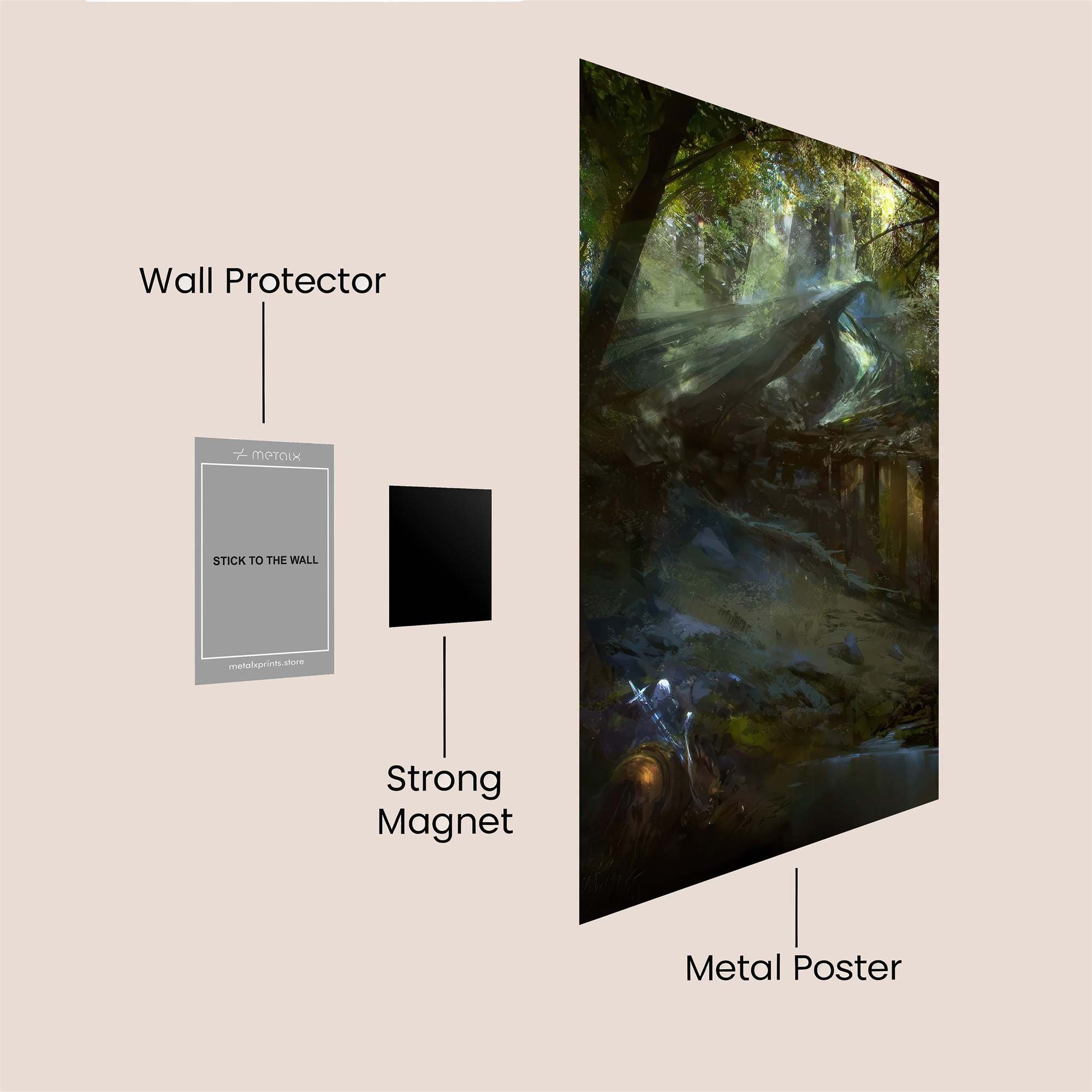Ruin Whisper Safe Wall Magnetic / M