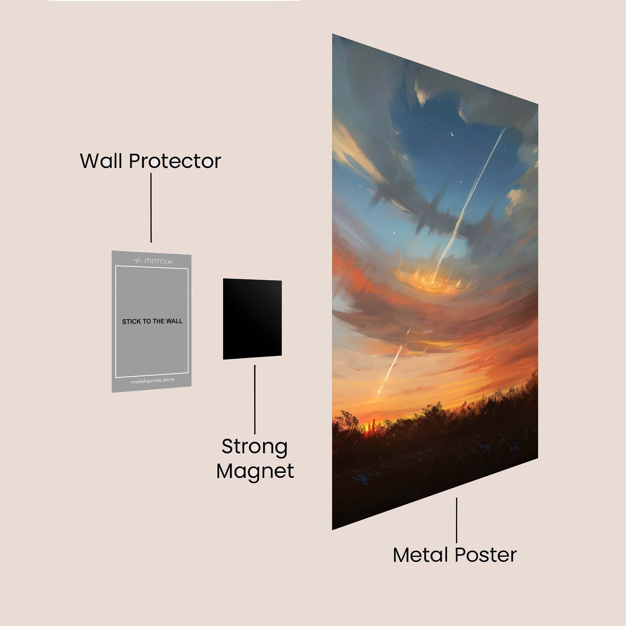 Meteor Whimsy Safe Wall Magnetic / M