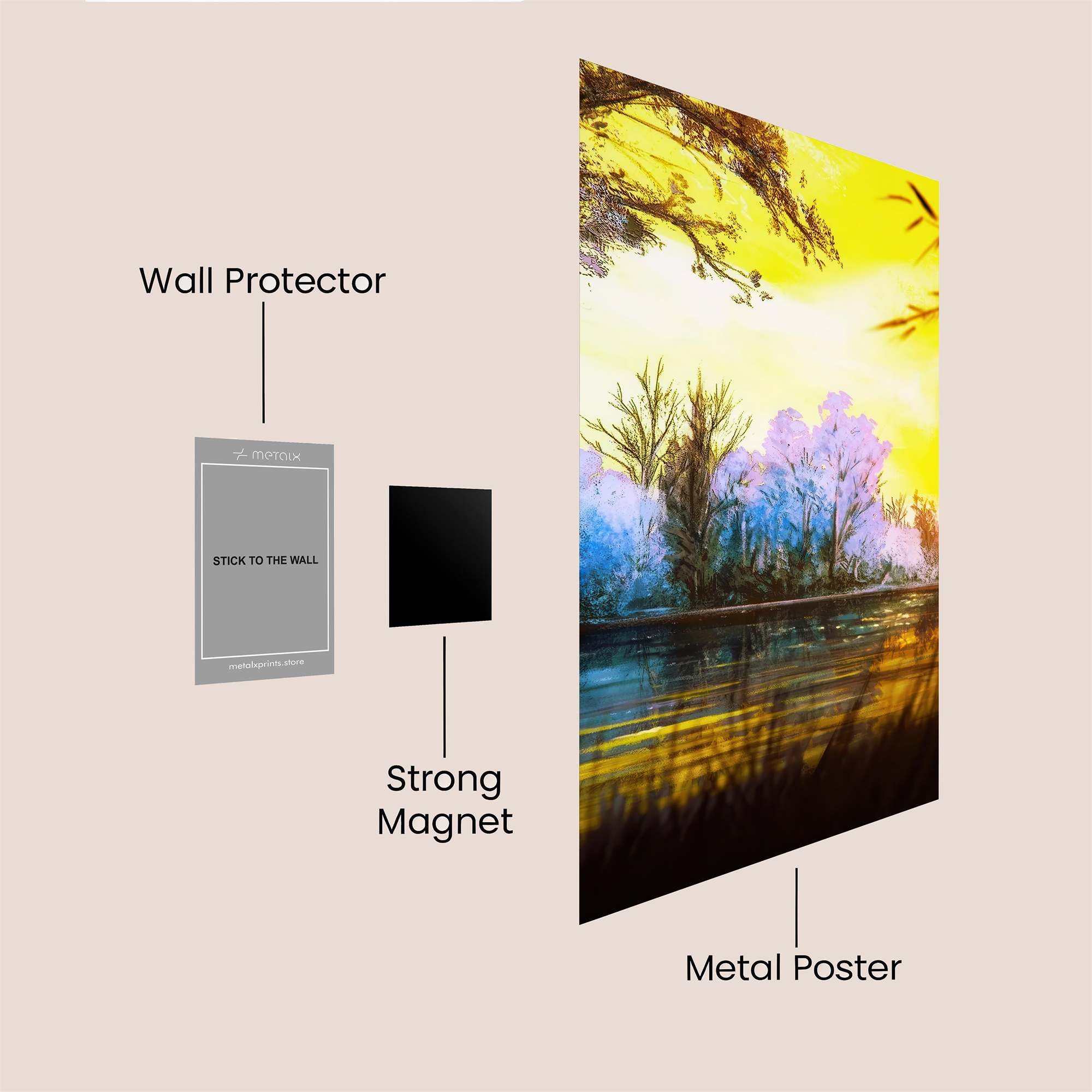 Sunset Serenity Safe Wall Magnetic / M