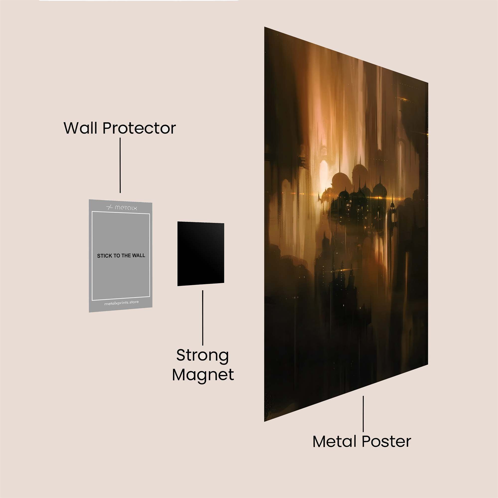 City Glow Safe Wall Magnetic / M