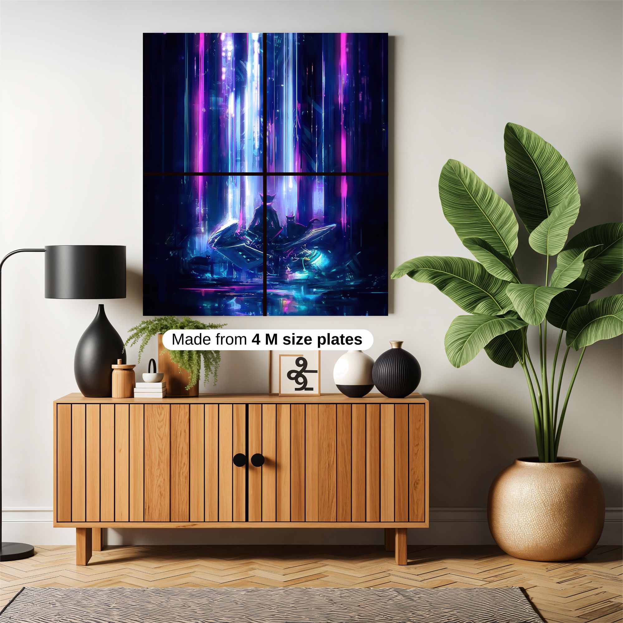 Neon Serenity Safe Wall Magnetic / M