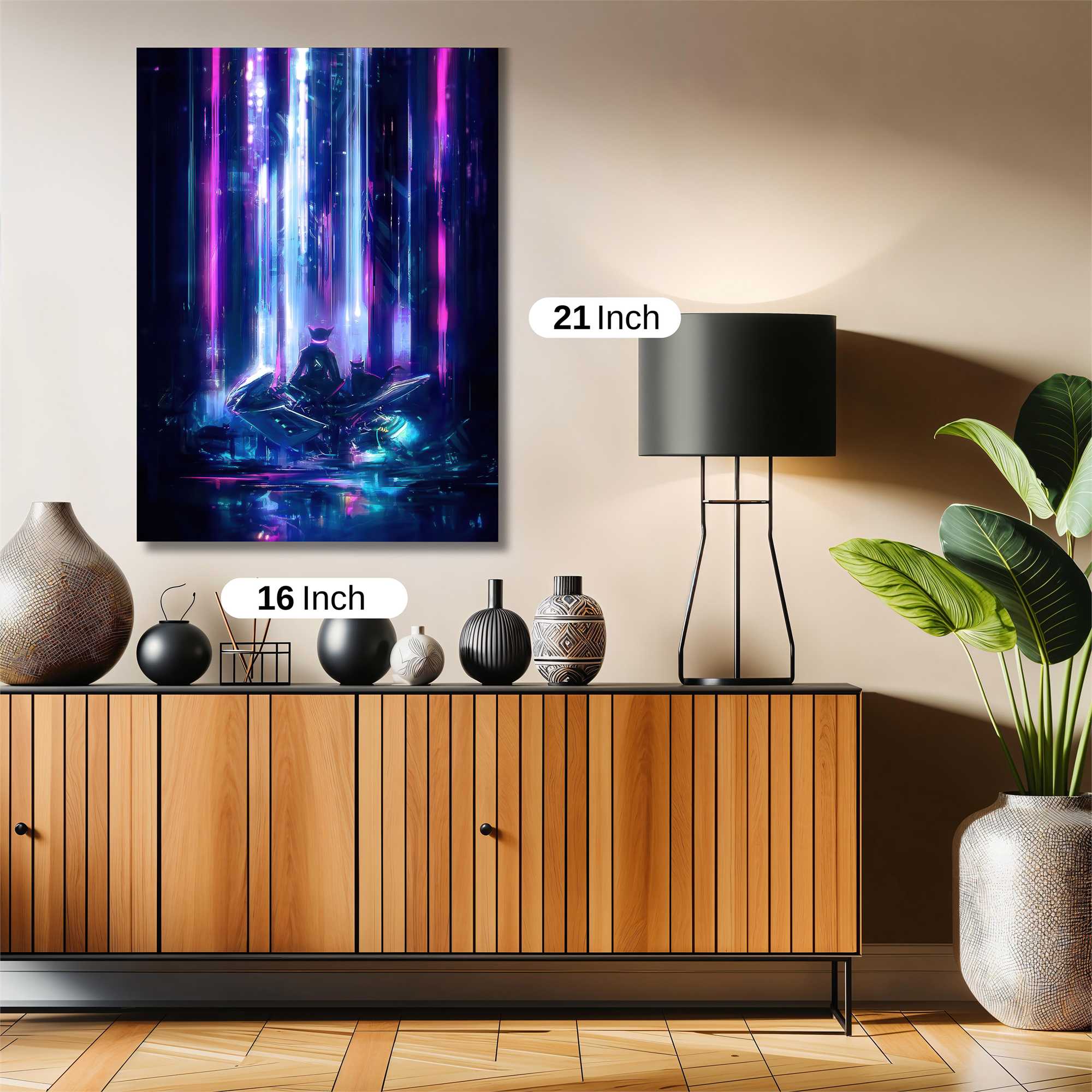 Neon Serenity Safe Wall Magnetic / M