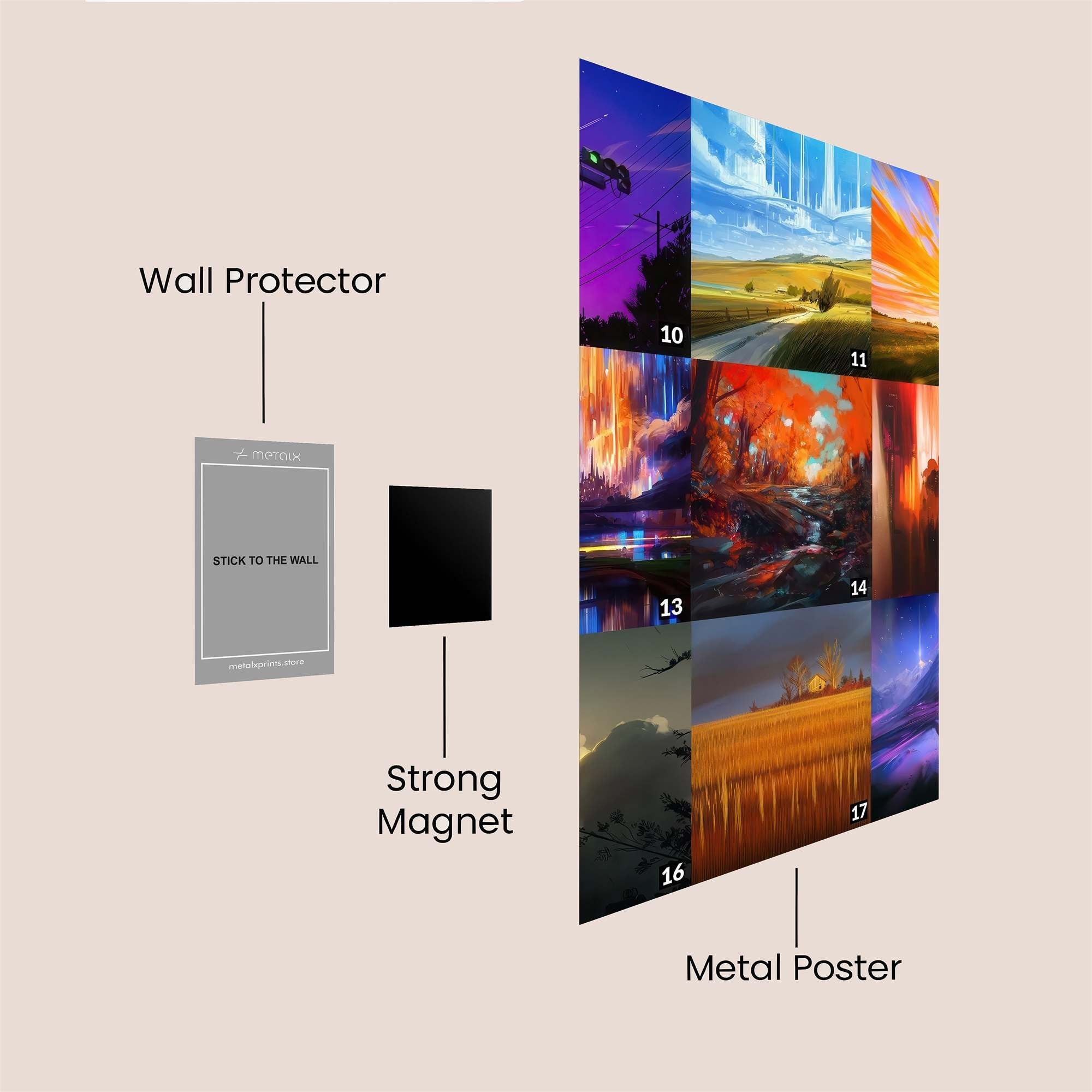 Aurora Dream Safe Wall Magnetic / M