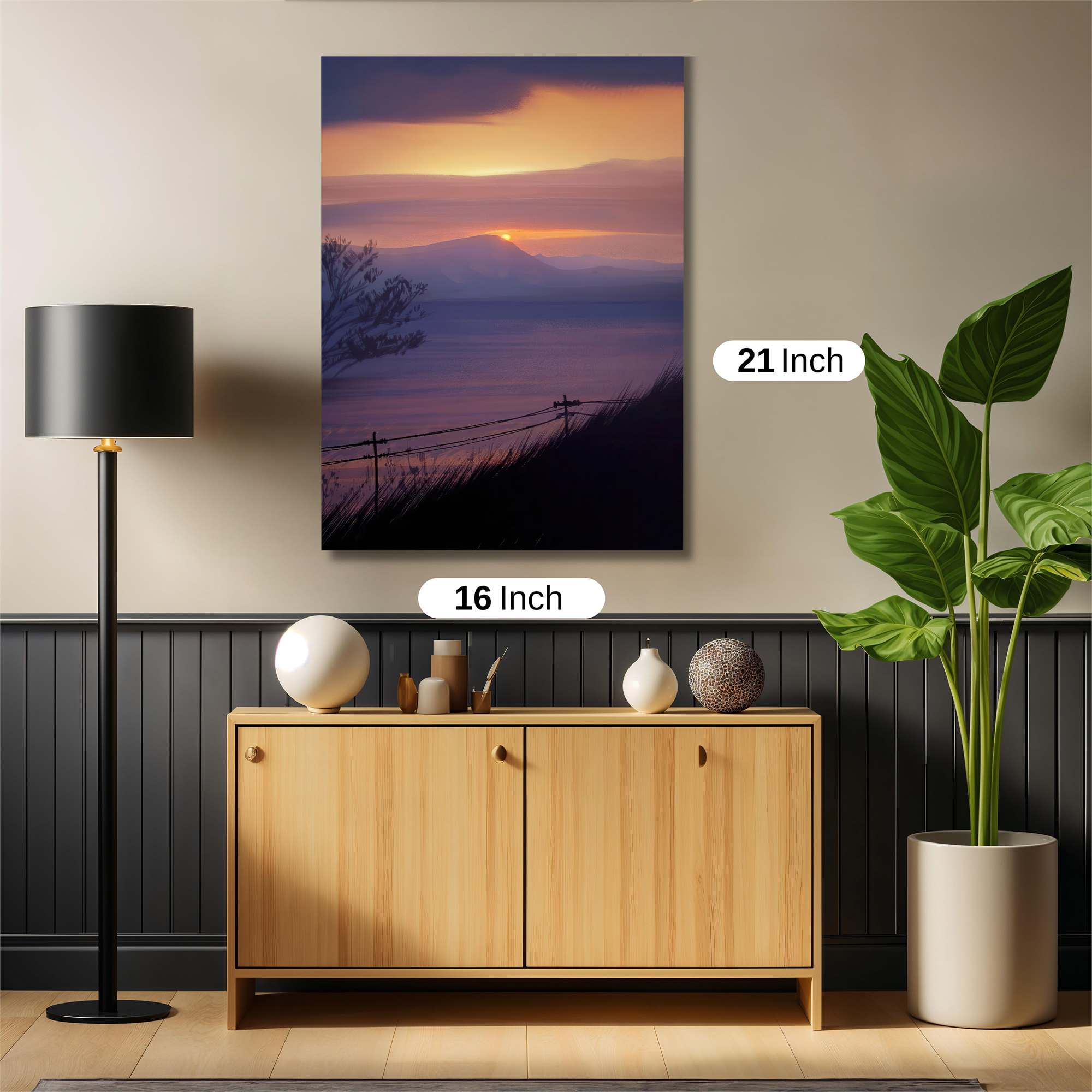 Sunset Serenity Safe Wall Magnetic / M