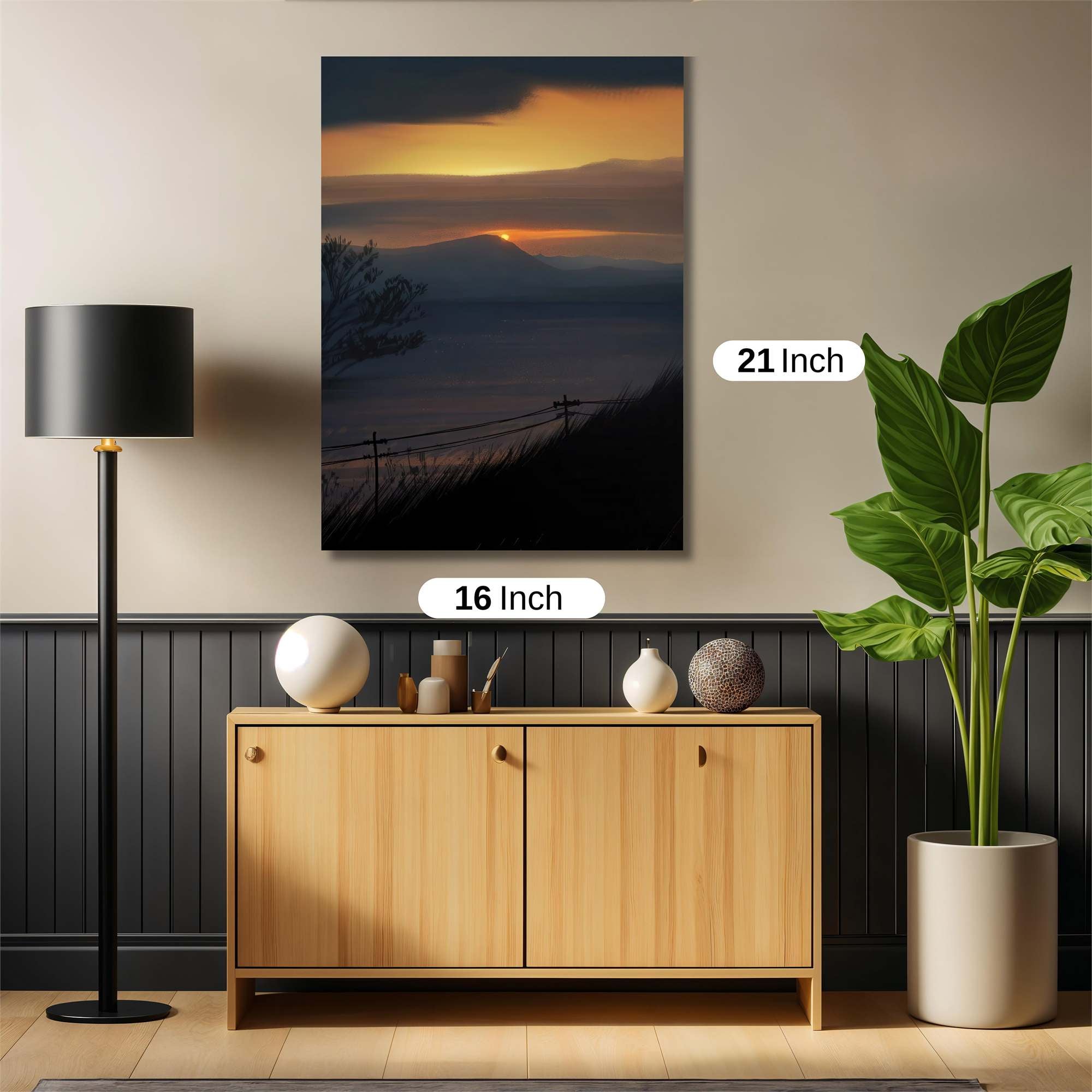 Sunset Serenity Safe Wall Magnetic / M