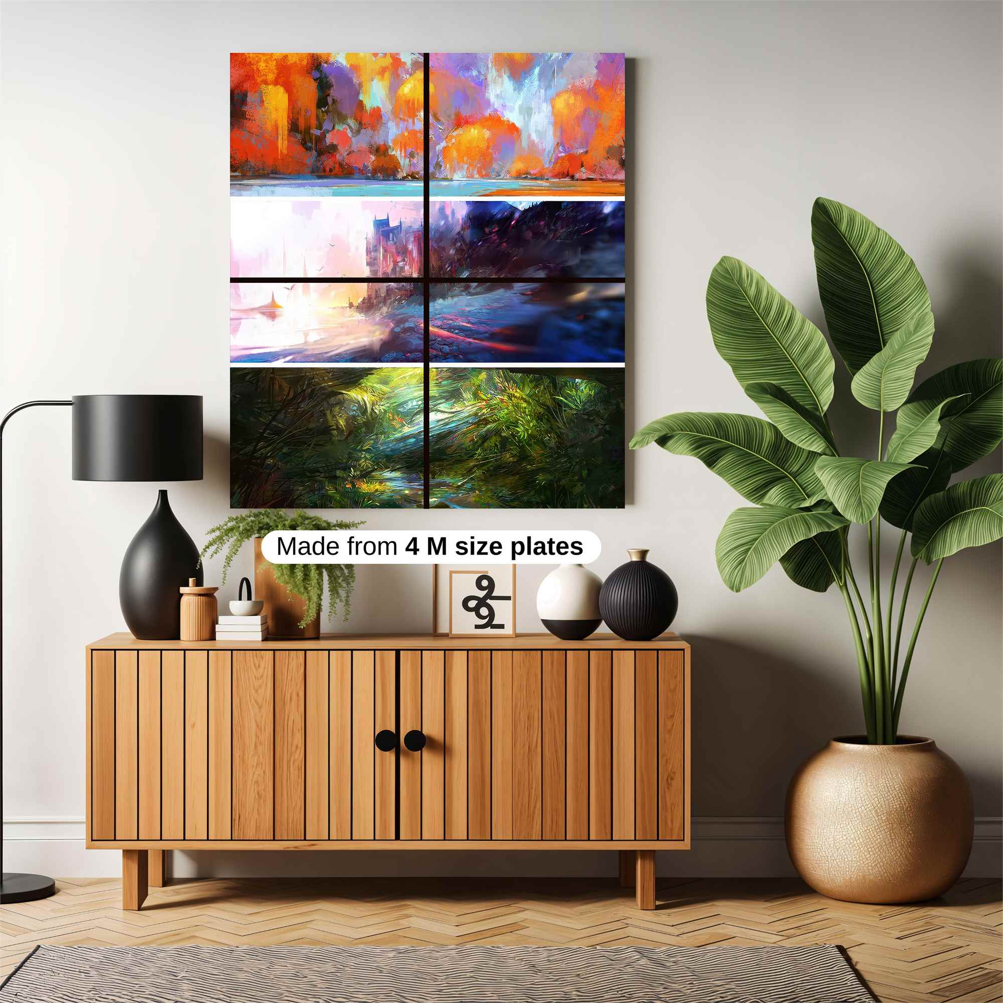 Autumnal Blaze, Mystic Twilight, Lush Dream Safe Wall Magnetic / M