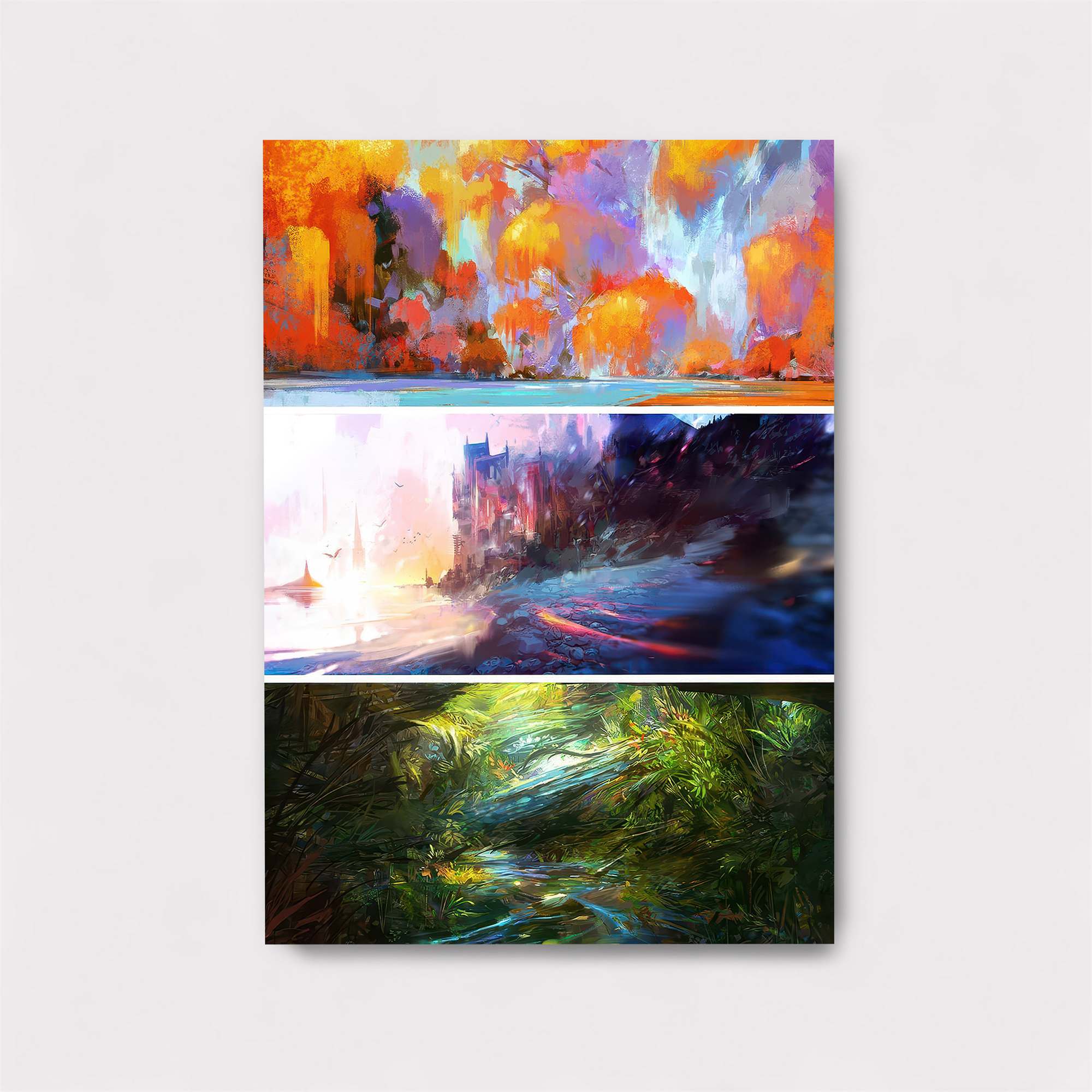 Autumnal Blaze, Mystic Twilight, Lush Dream Safe Wall Magnetic / M