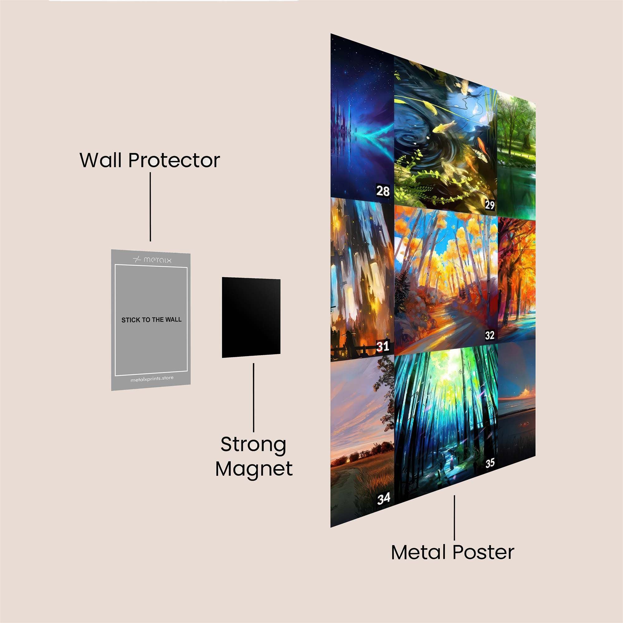 Aurora Dream Safe Wall Magnetic / M