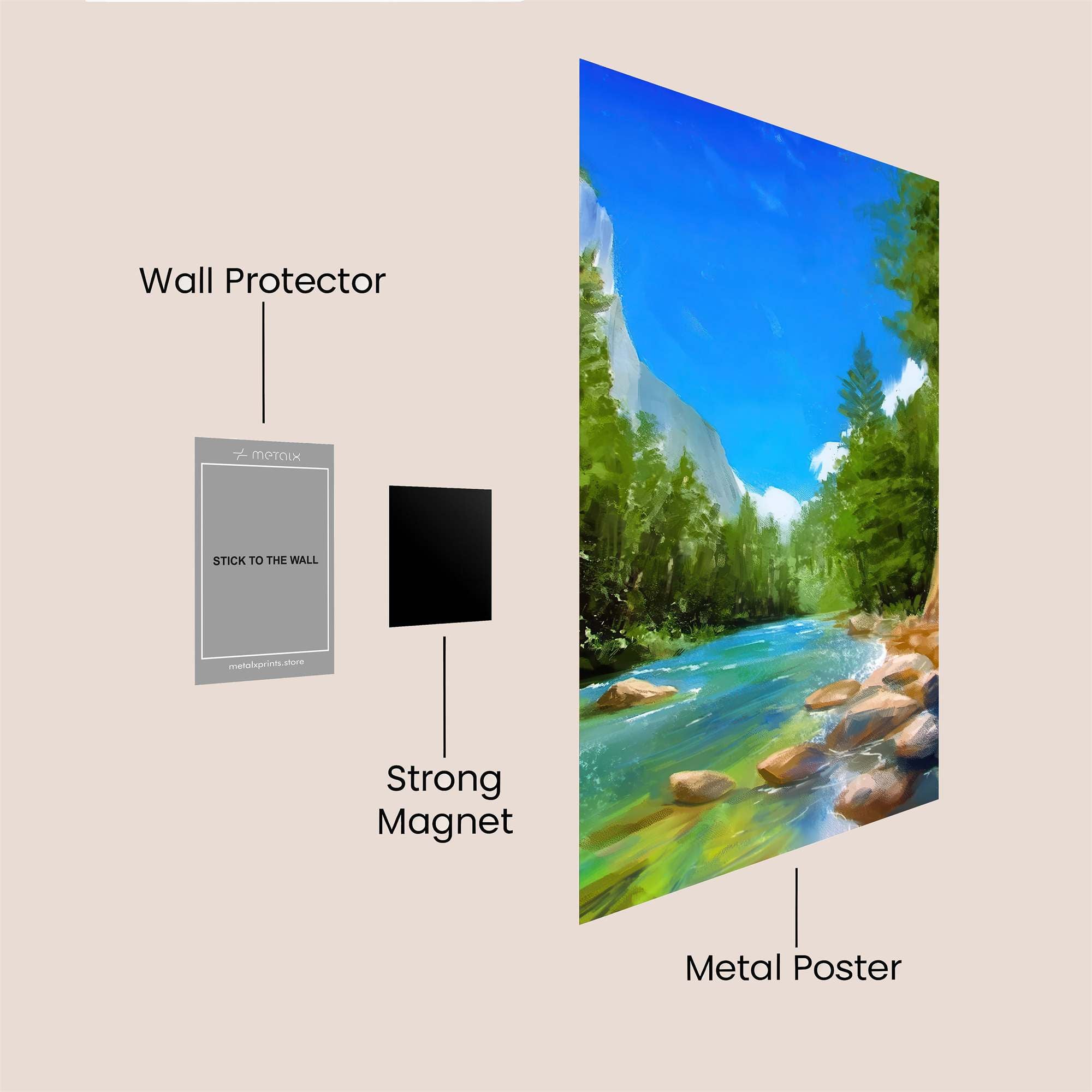 Yosemite Serenity Safe Wall Magnetic / M