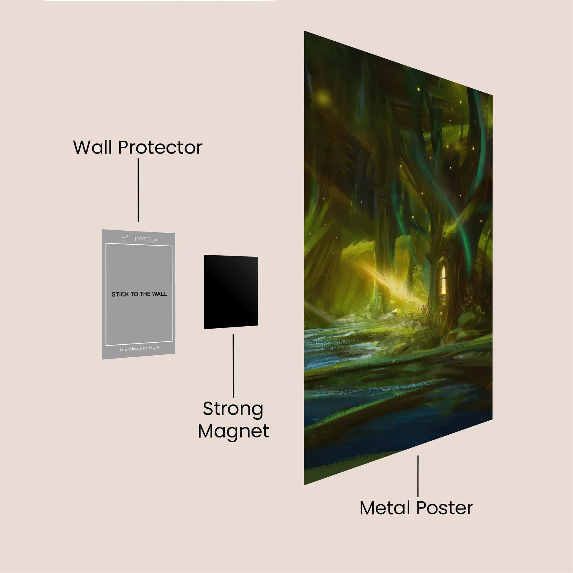 Mystic Glow Safe Wall Magnetic / M