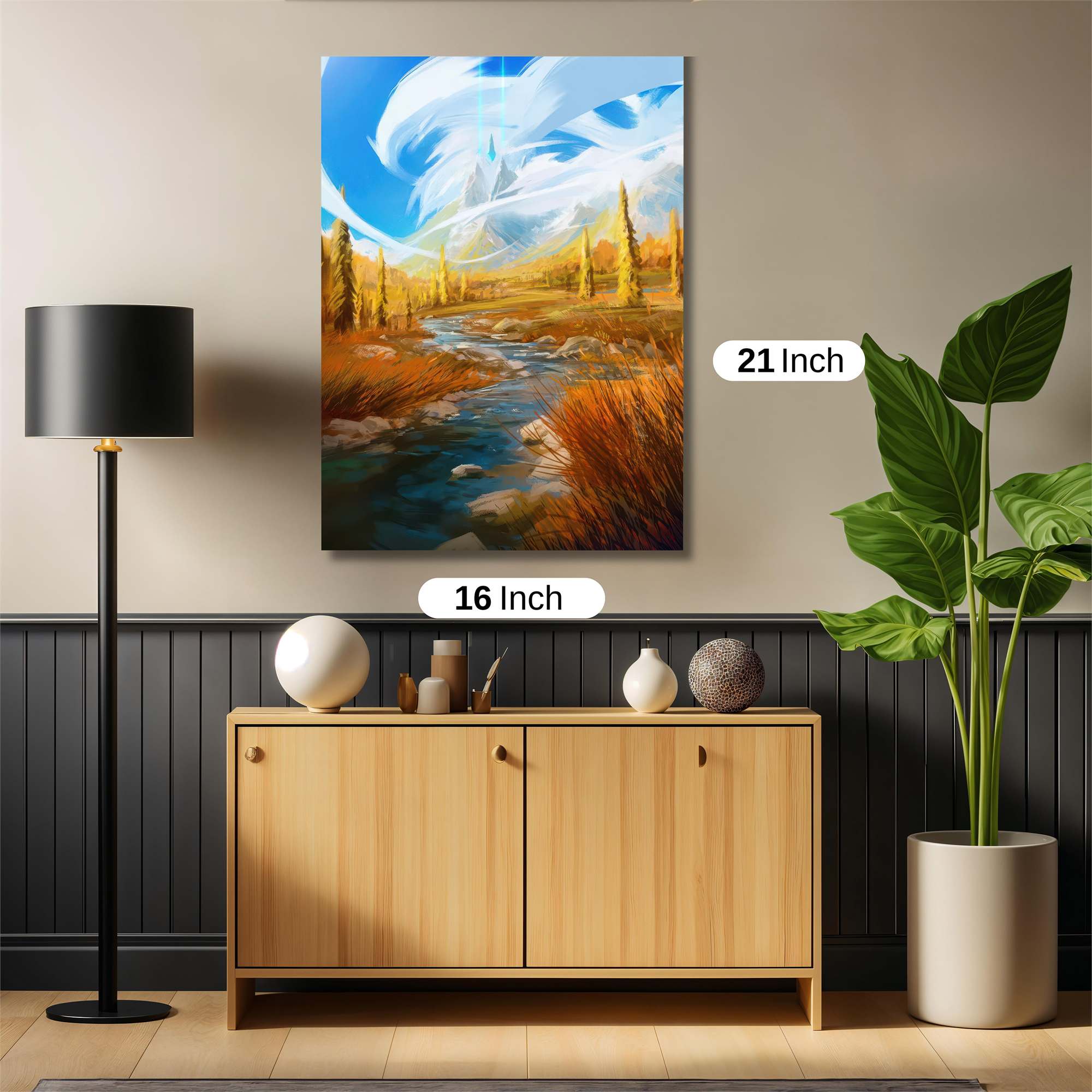 Mountain Serenity Safe Wall Magnetic / M