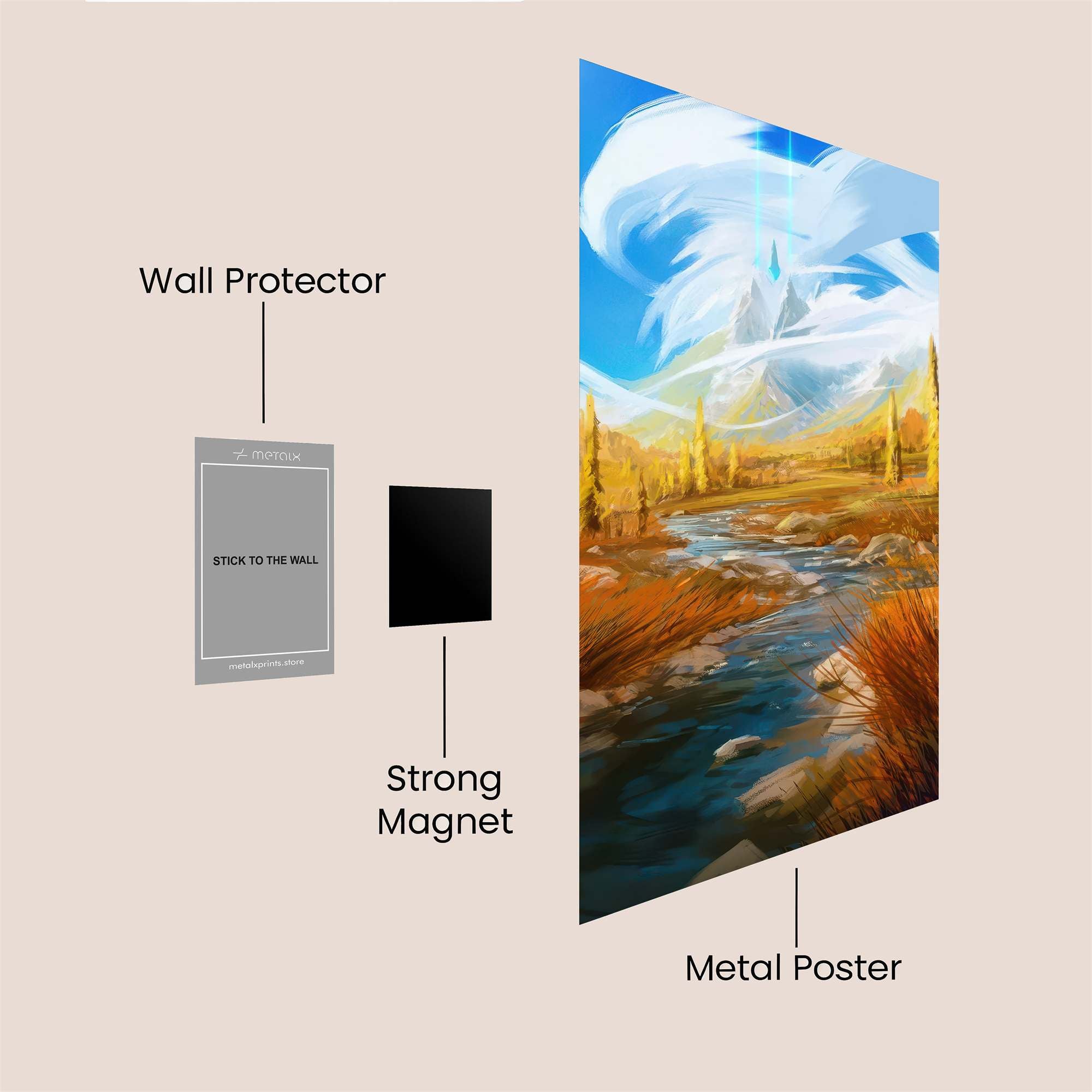 Mountain Serenity Safe Wall Magnetic / M