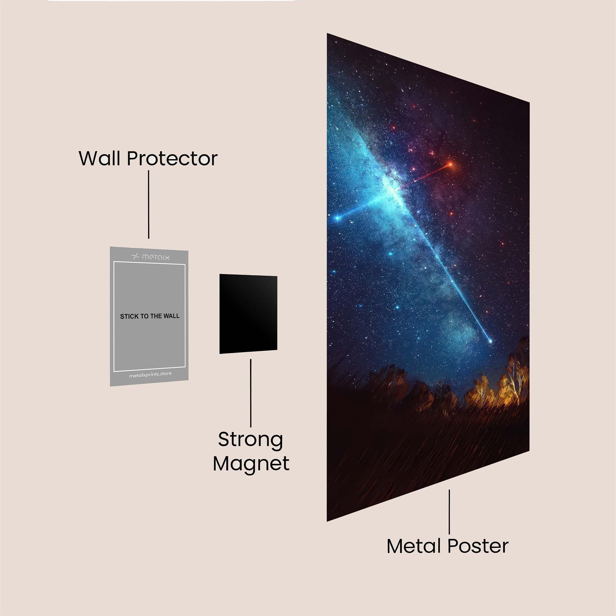Milkyway Radiance Safe Wall Magnetic / M