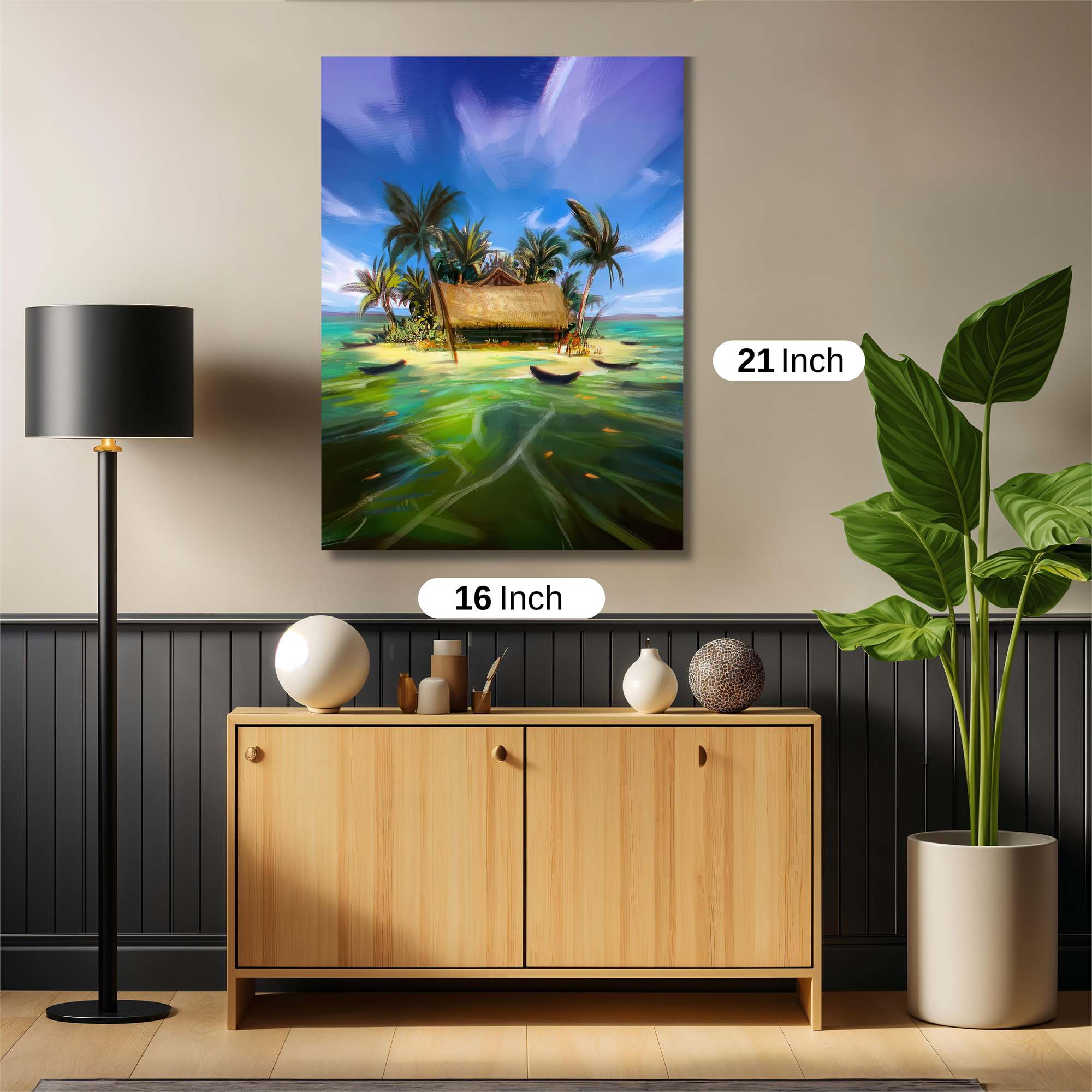 Island Serenity Safe Wall Magnetic / M
