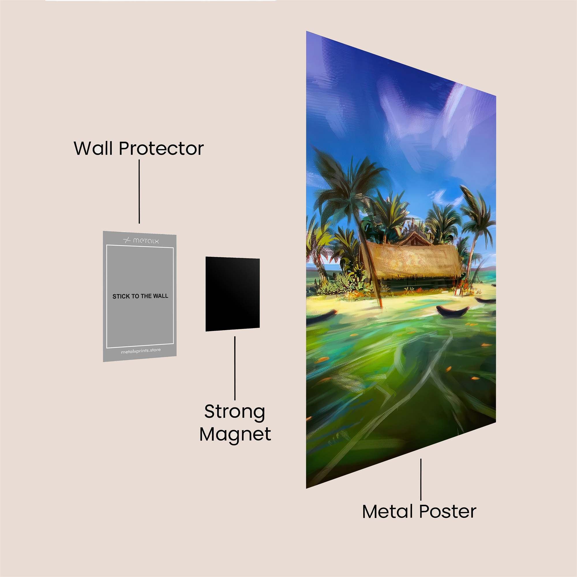 Island Serenity Safe Wall Magnetic / M