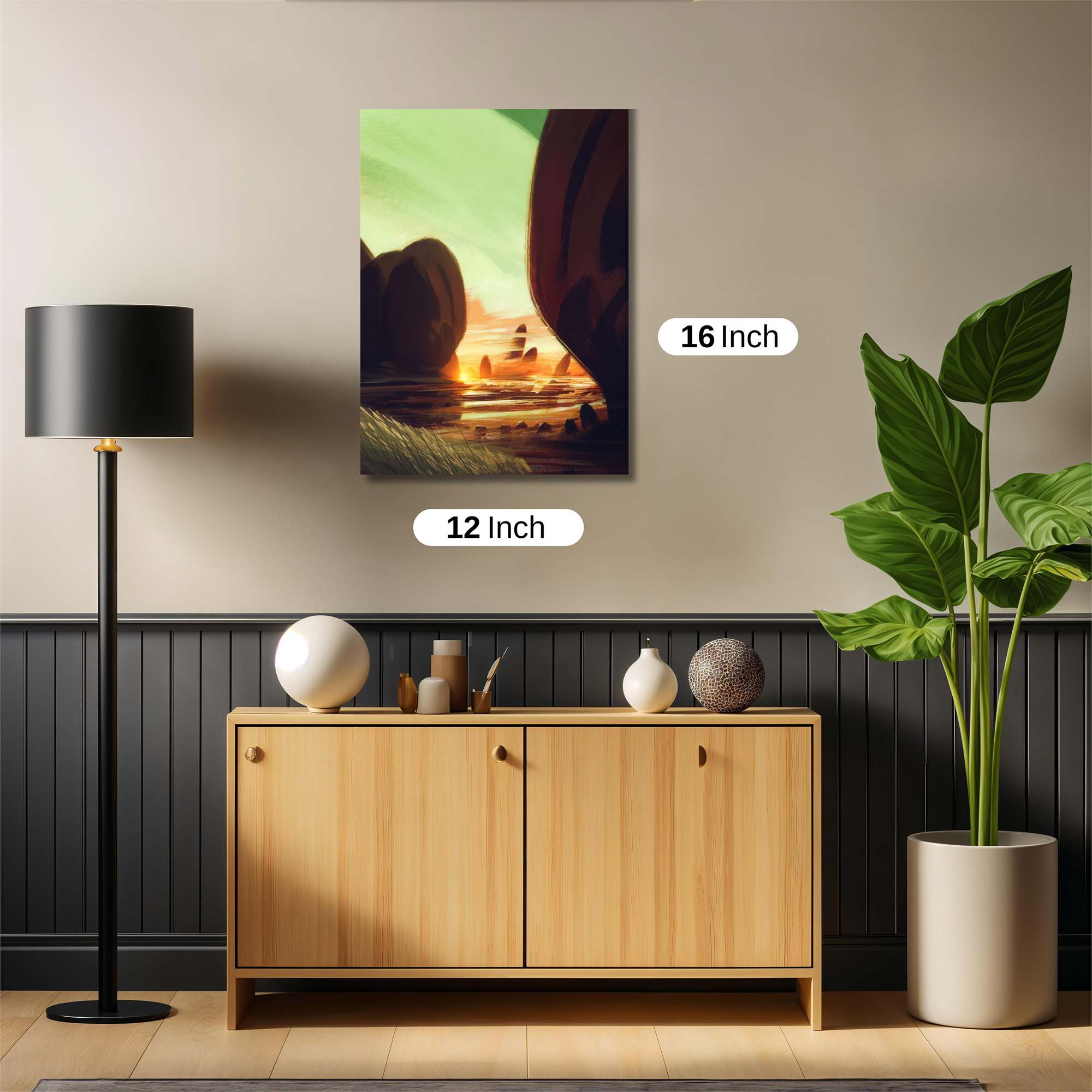 Sunset Serenity Safe Wall Magnetic / M