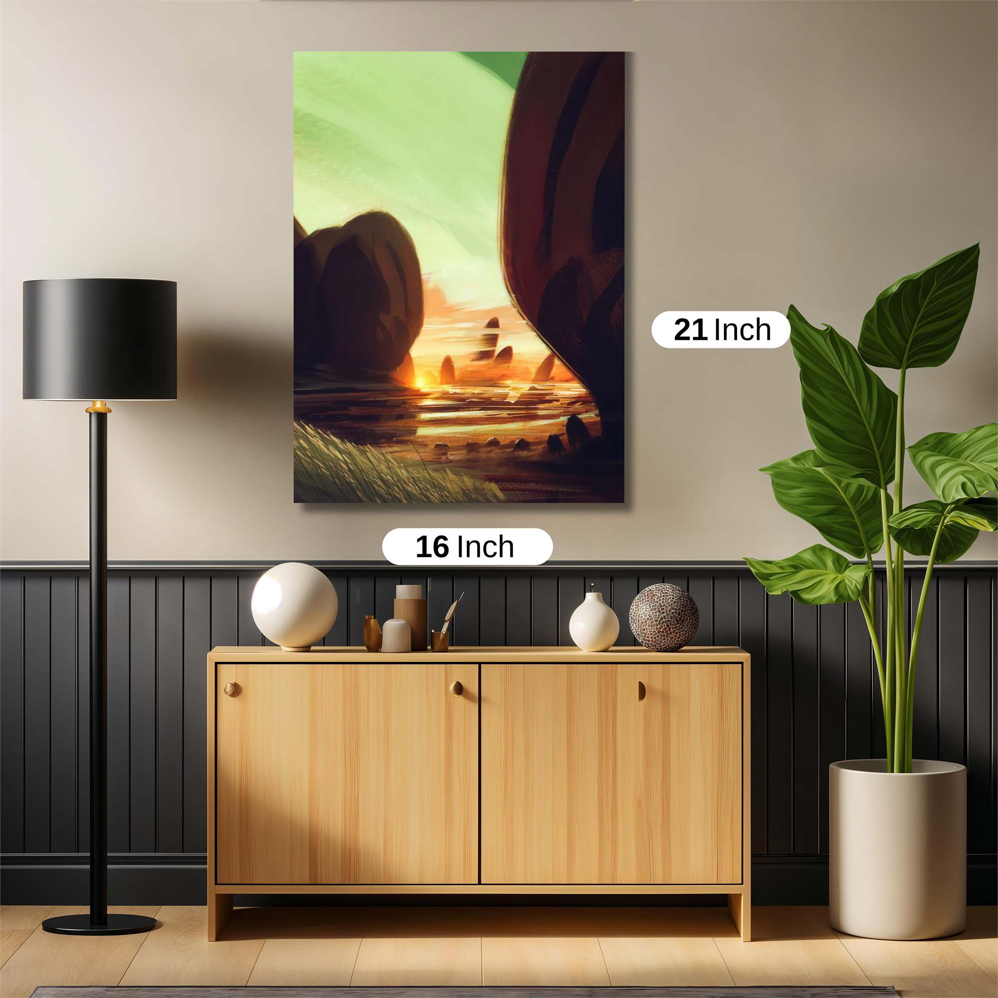 Sunset Serenity Safe Wall Magnetic / M