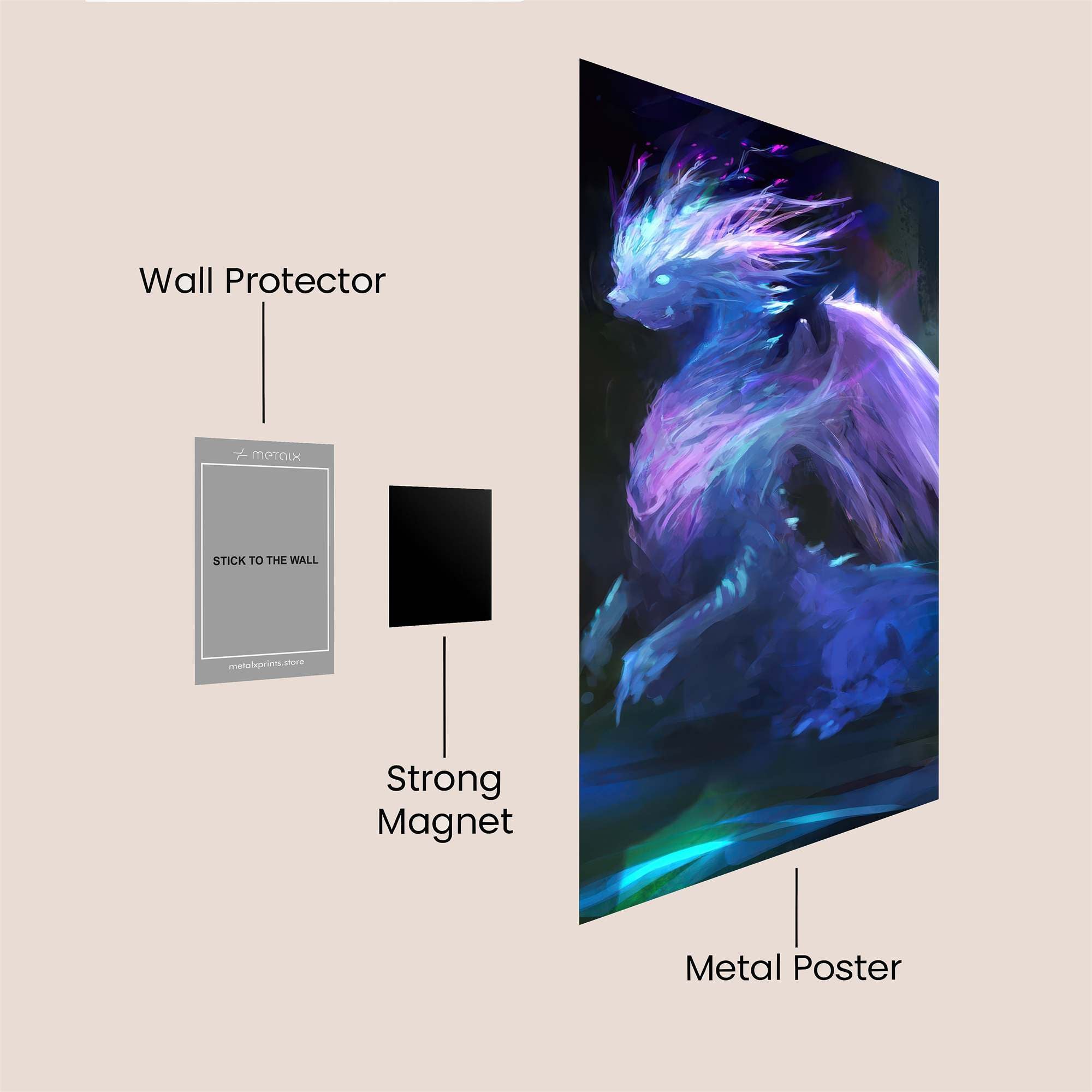 MysticWhisper Safe Wall Magnetic / M