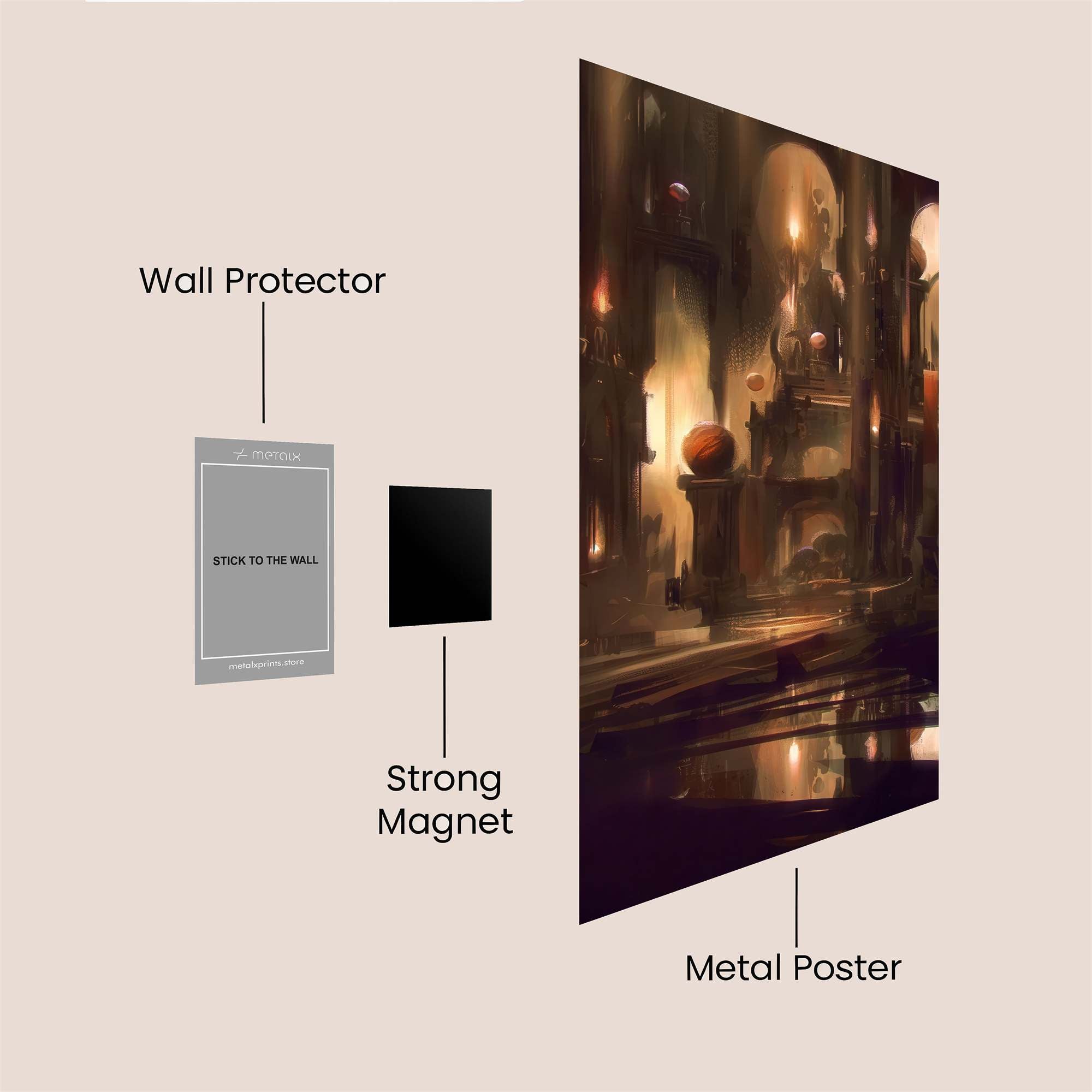 Sanctum Gloom Safe Wall Magnetic / M