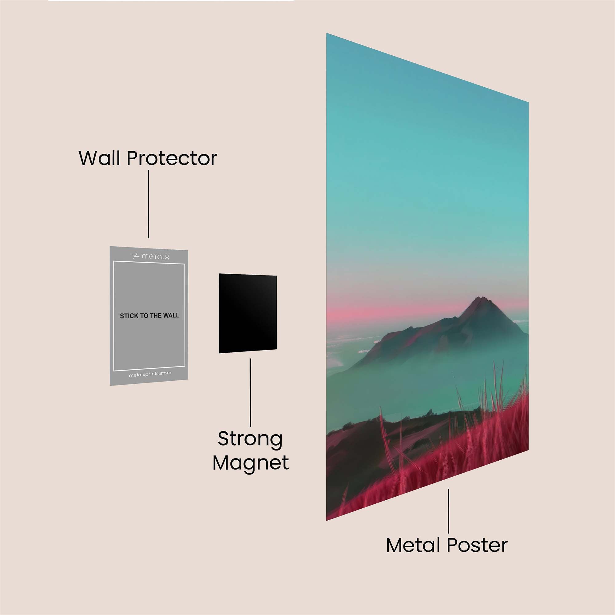 Mountain Serenity Safe Wall Magnetic / M