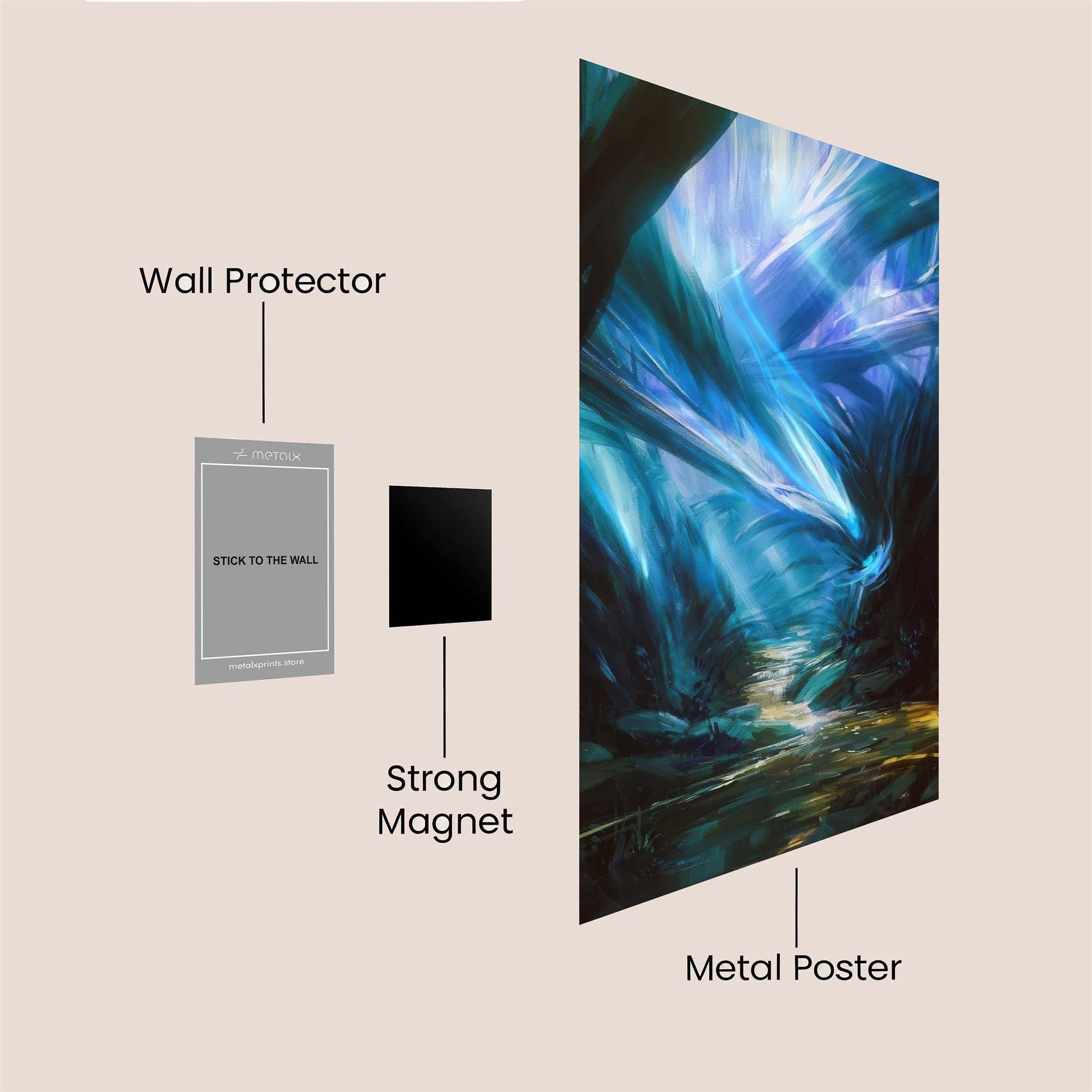 Ethereal Glow Safe Wall Magnetic / M