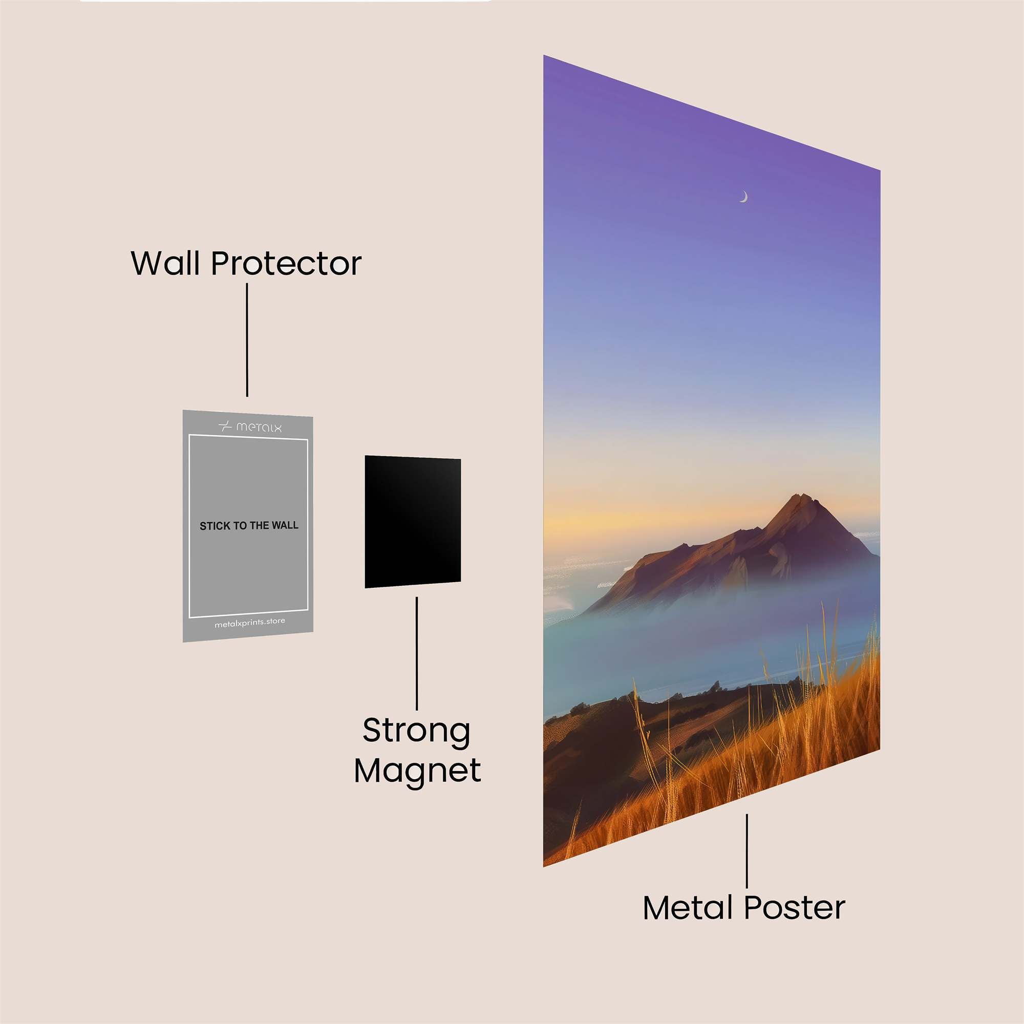 Mountain Serenity Safe Wall Magnetic / M