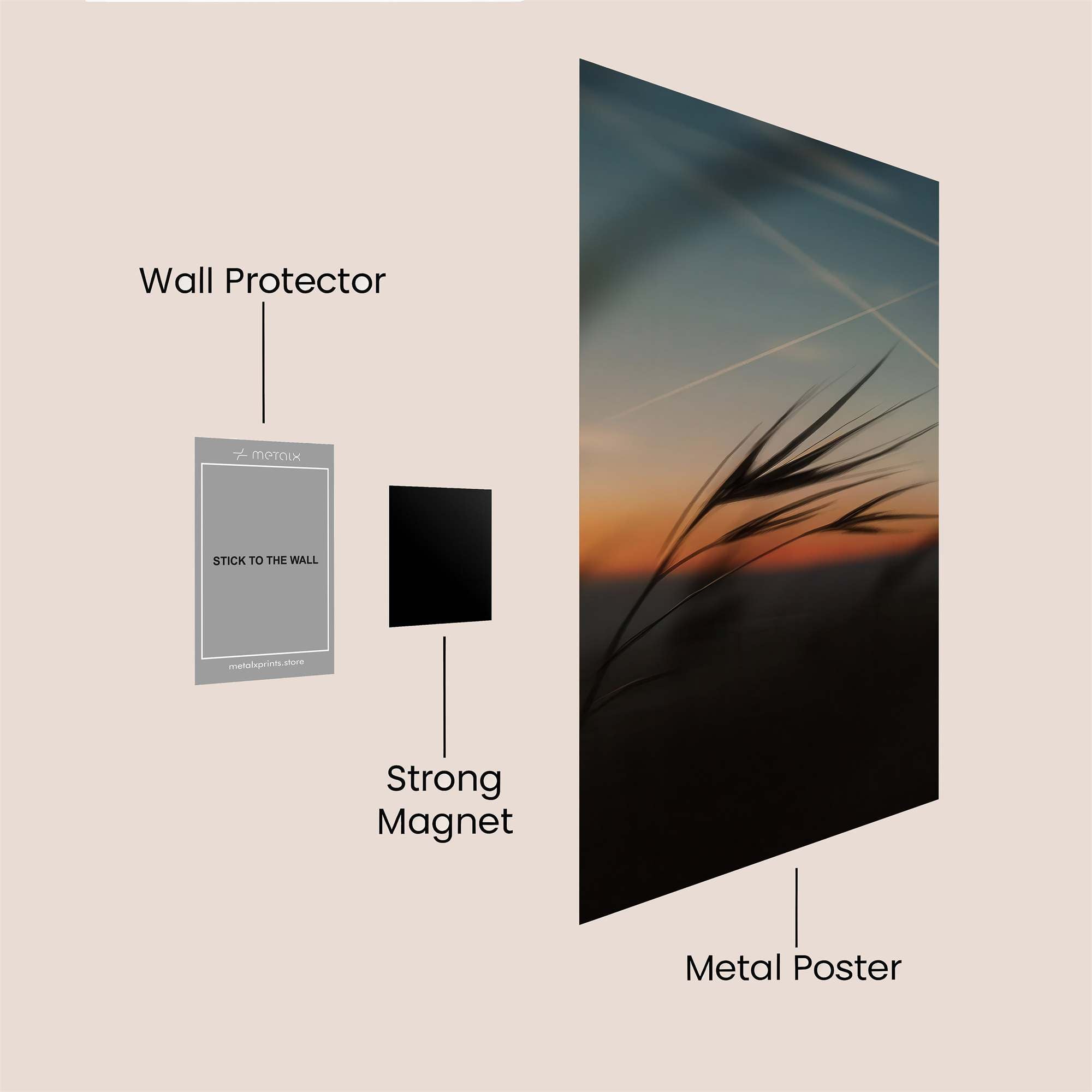 Sunset Whisper Safe Wall Magnetic / M
