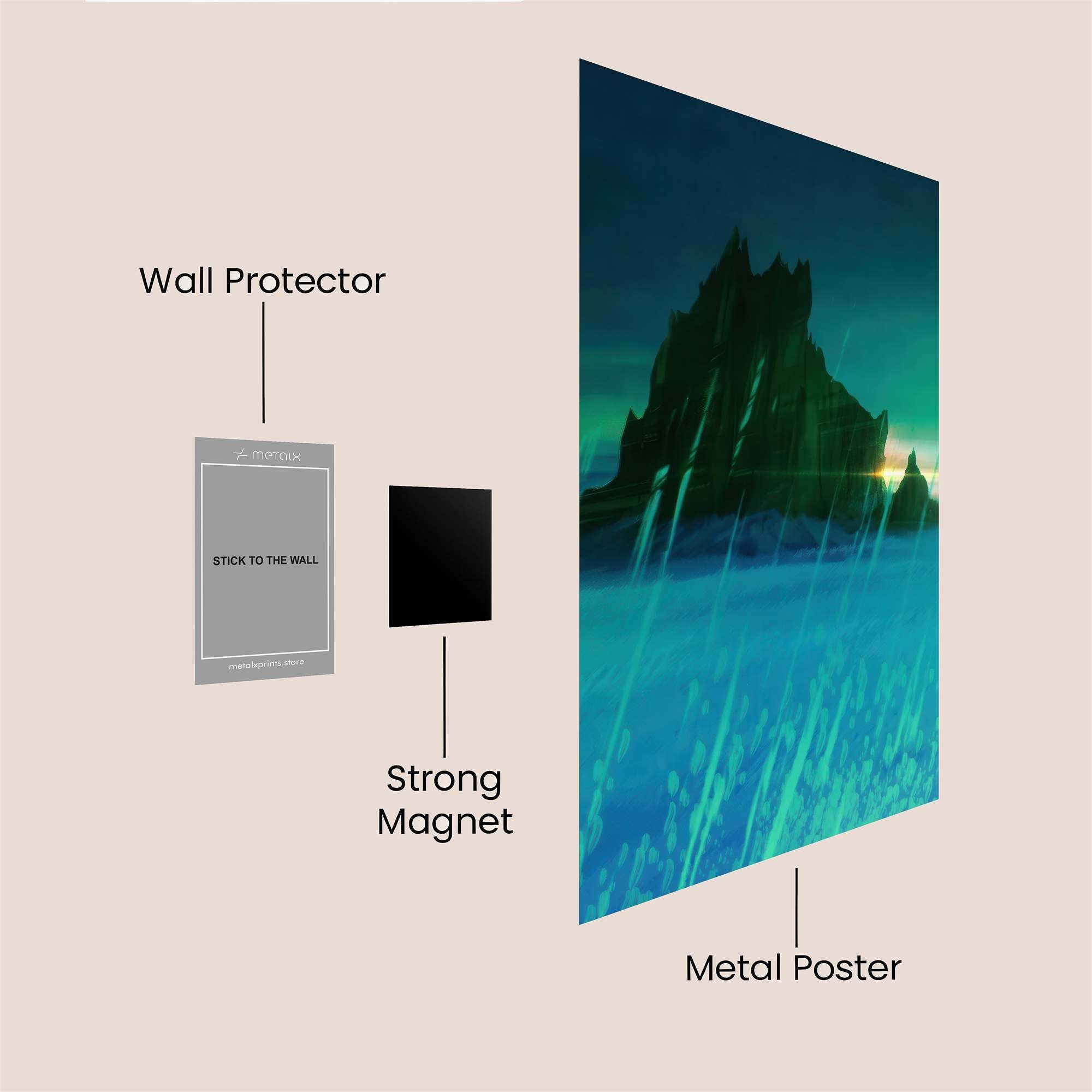 Rock Serene Safe Wall Magnetic / M