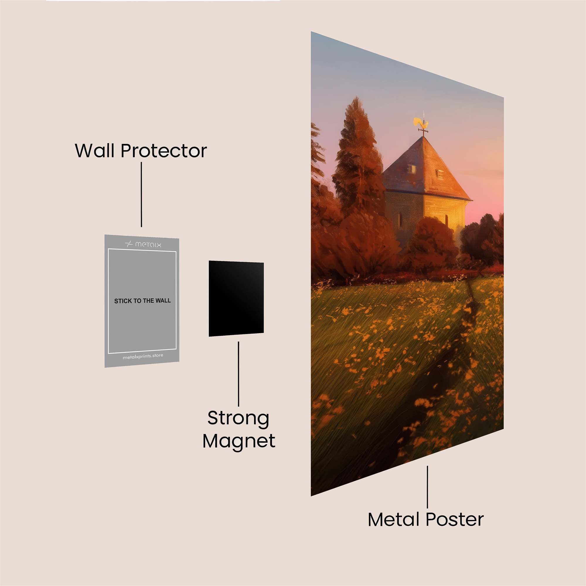 Tower Serenity Safe Wall Magnetic / M