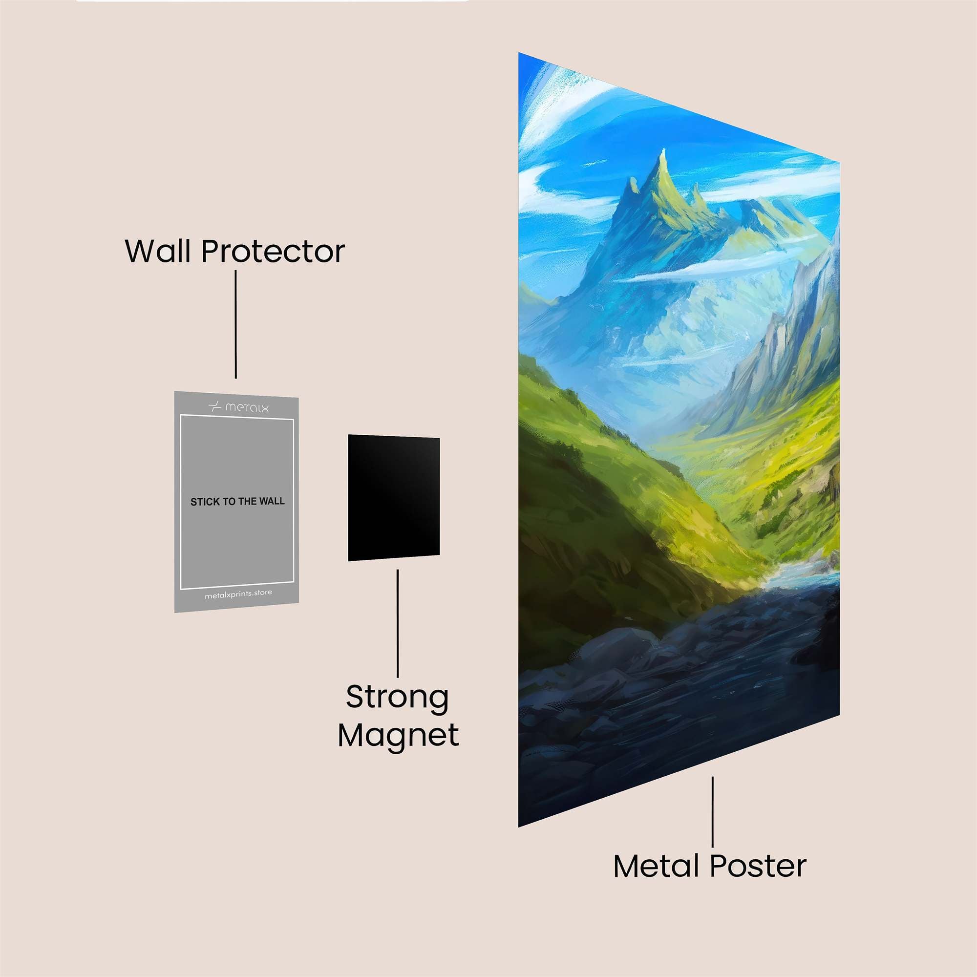 Majestic Serenity Safe Wall Magnetic / M