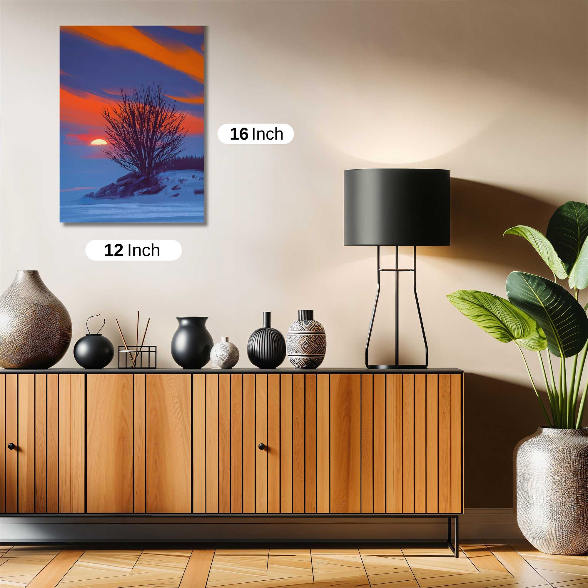 Sunset Solitude Safe Wall Magnetic / M