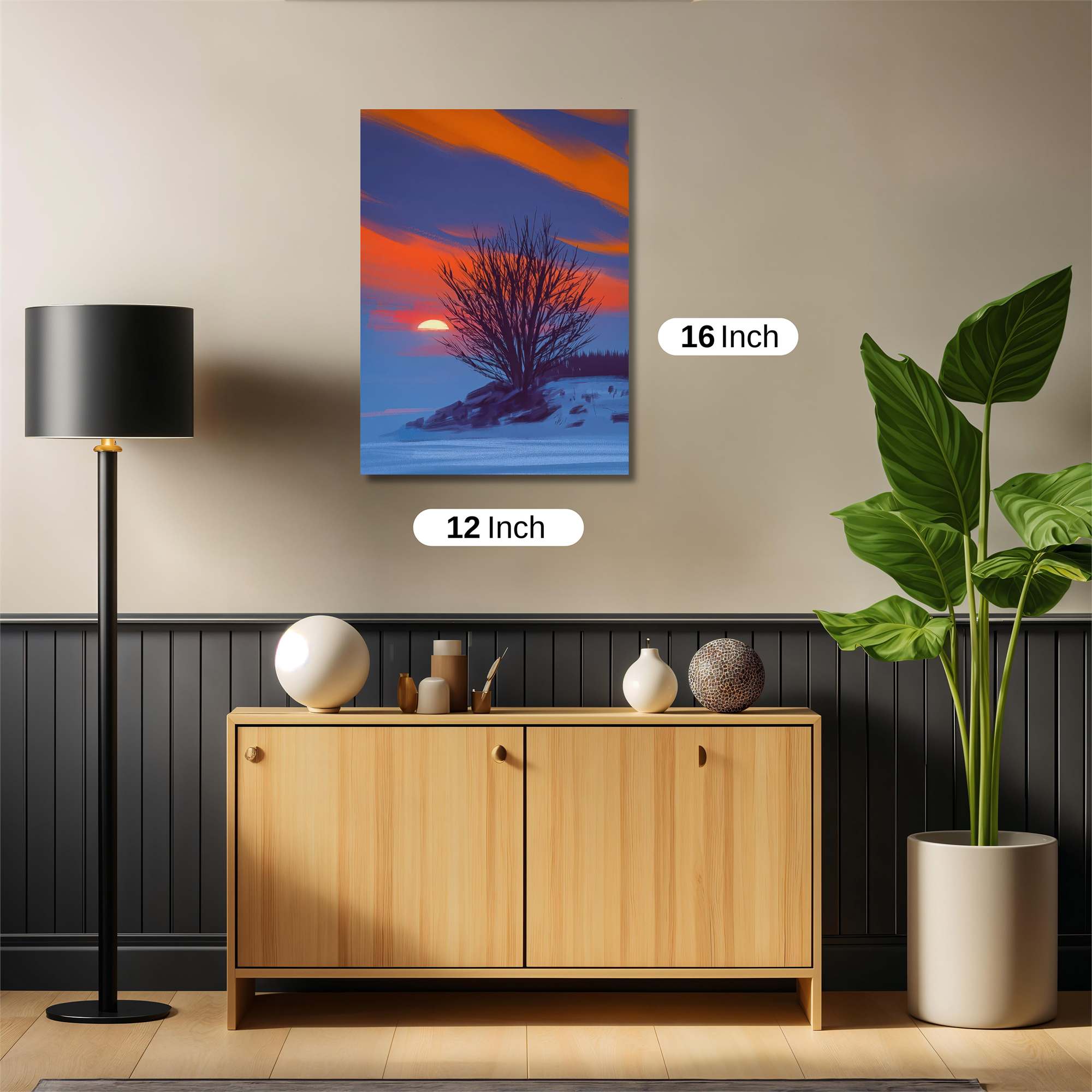 Sunset Solitude Safe Wall Magnetic / M