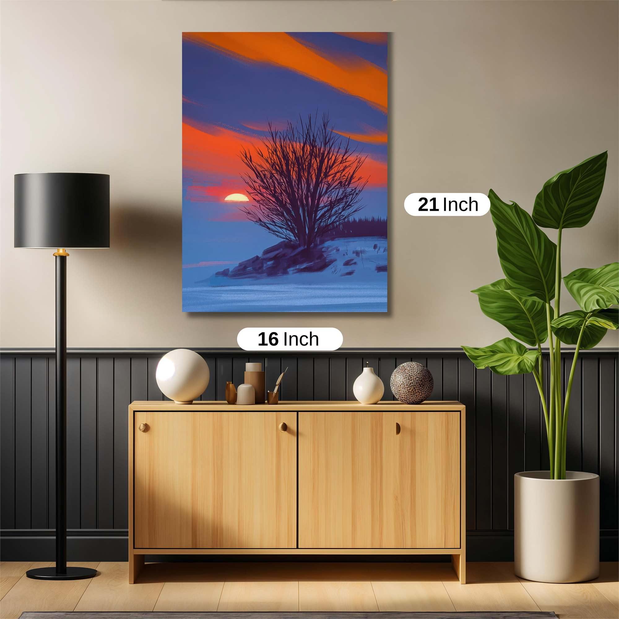 Sunset Solitude Safe Wall Magnetic / M