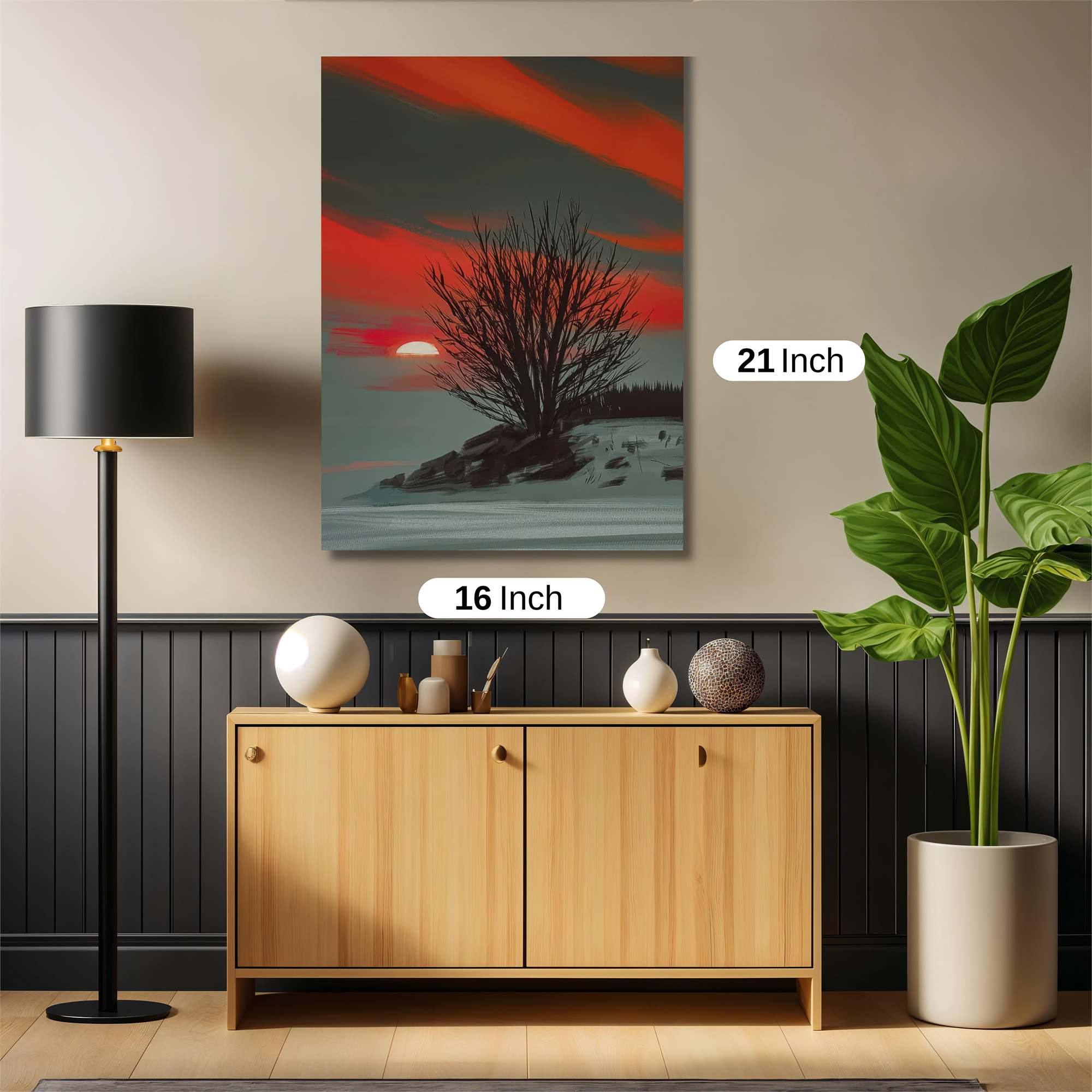 Sunset Solitude Safe Wall Magnetic / M