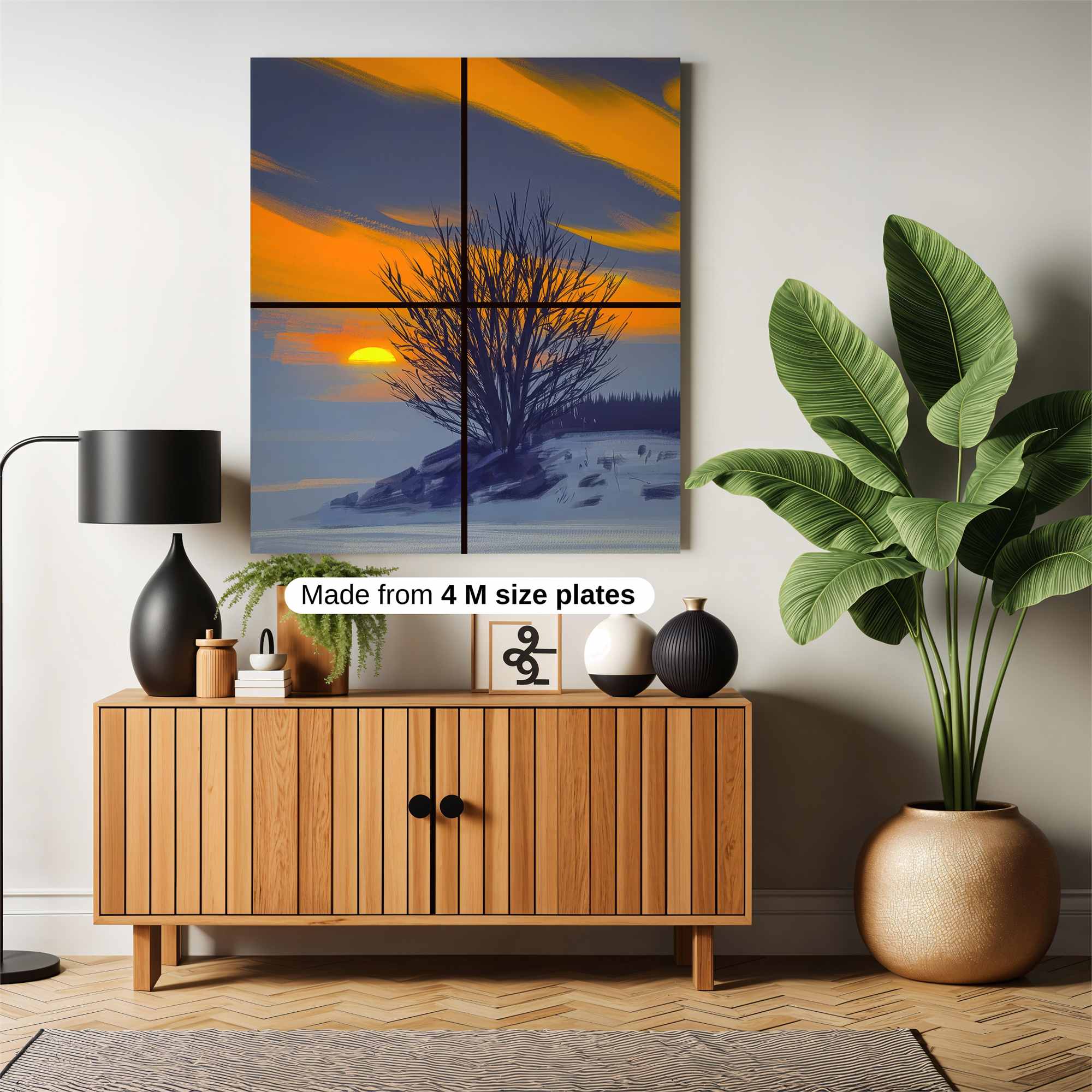 Sunset Solitude Safe Wall Magnetic / M